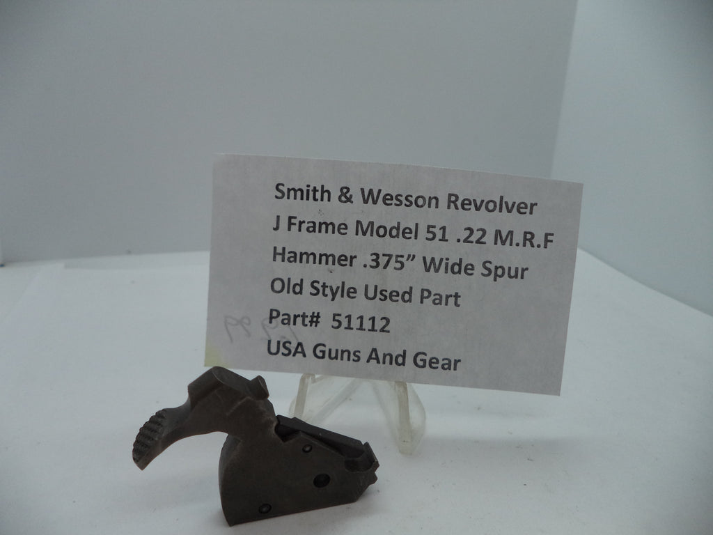 Smith & Wesson Model 51 J Frame Hammer - .375" Wide Spur .22 Magnum (Part #51112)