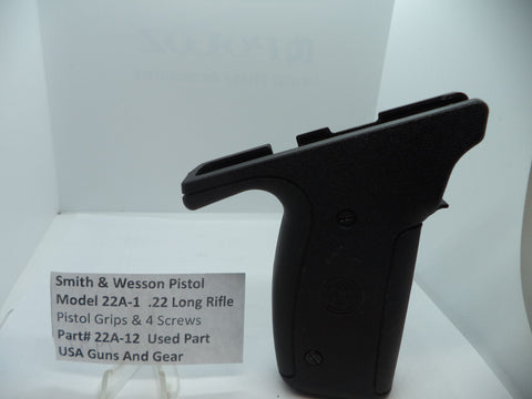 22A-12 Smith & Wesson Pistol Model 22A-1 Pistol Grips w/Screws  .22 Long Rifle Used