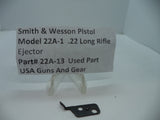22A-13 Smith & Wesson Pistol Model 22A-1 Ejector .22 Long Rifle Used