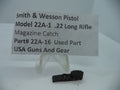 22A-16 Smith & Wesson Pistol Model 22A-1 Magazine Catch .22 Long Rifle