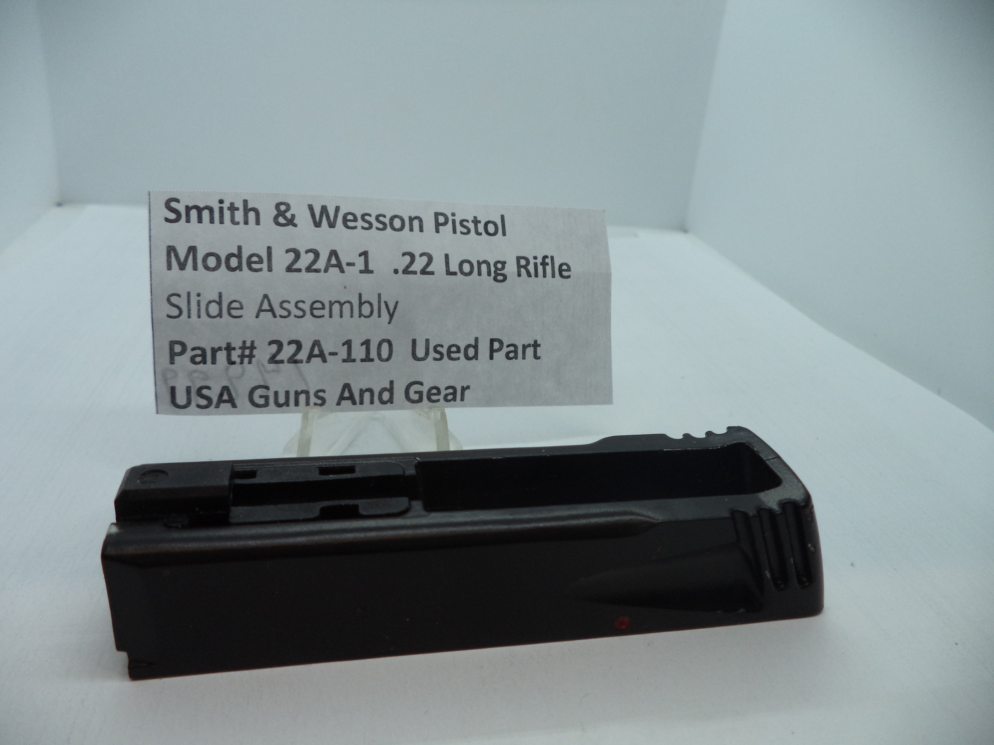 Smith & Wesson Model 22A-1 Slide Assembly - .22 LR Target Pistol - Used OEM - 22A-110