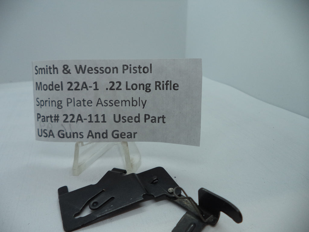 Smith & Wesson Model 22A-1 Spring Plate Assembly .22 LR Used - 22A-111