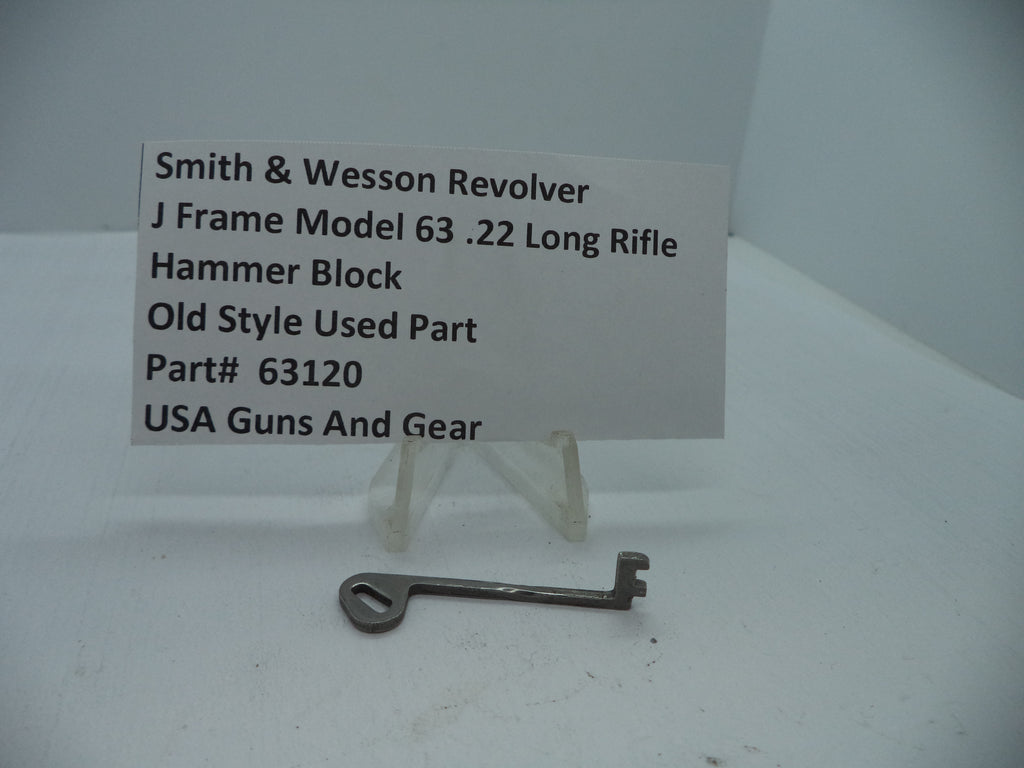 Smith & Wesson Model 63 J Frame Hammer Block .22 LR, Part# 63120
