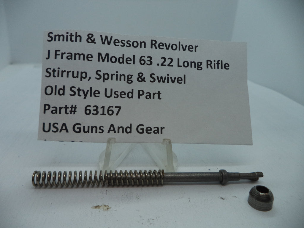 Smith & Wesson Model 63 J Frame Stirrup, Spring & Swivel .22 LR, Part# 63167