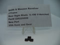 Smith & Wesson J Frame Rear Sight Blade - .196" V-Notch - Factory New Part 229220000