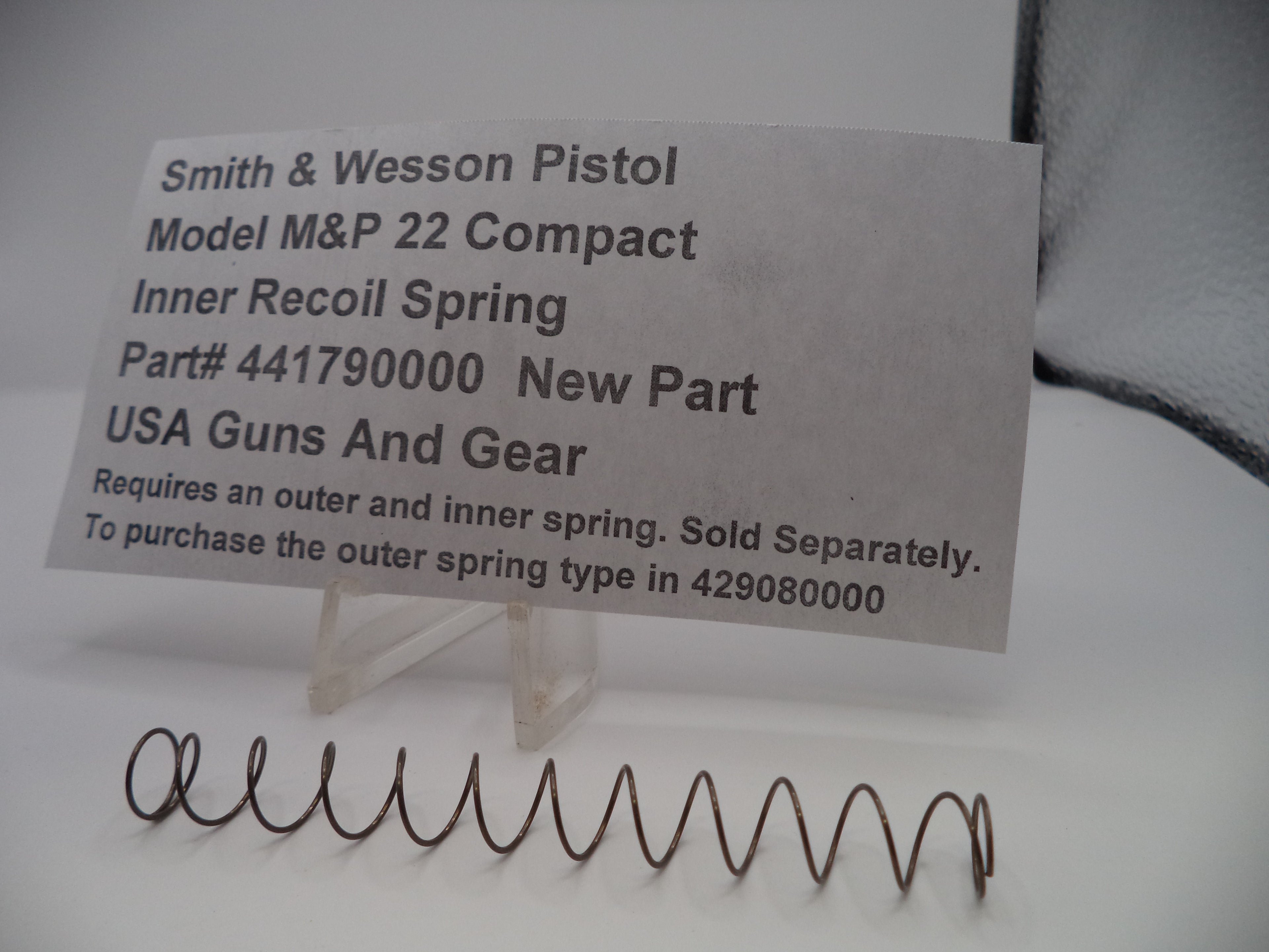 Smith & Wesson M&P 22 Compact Inner Recoil Spring 441790000