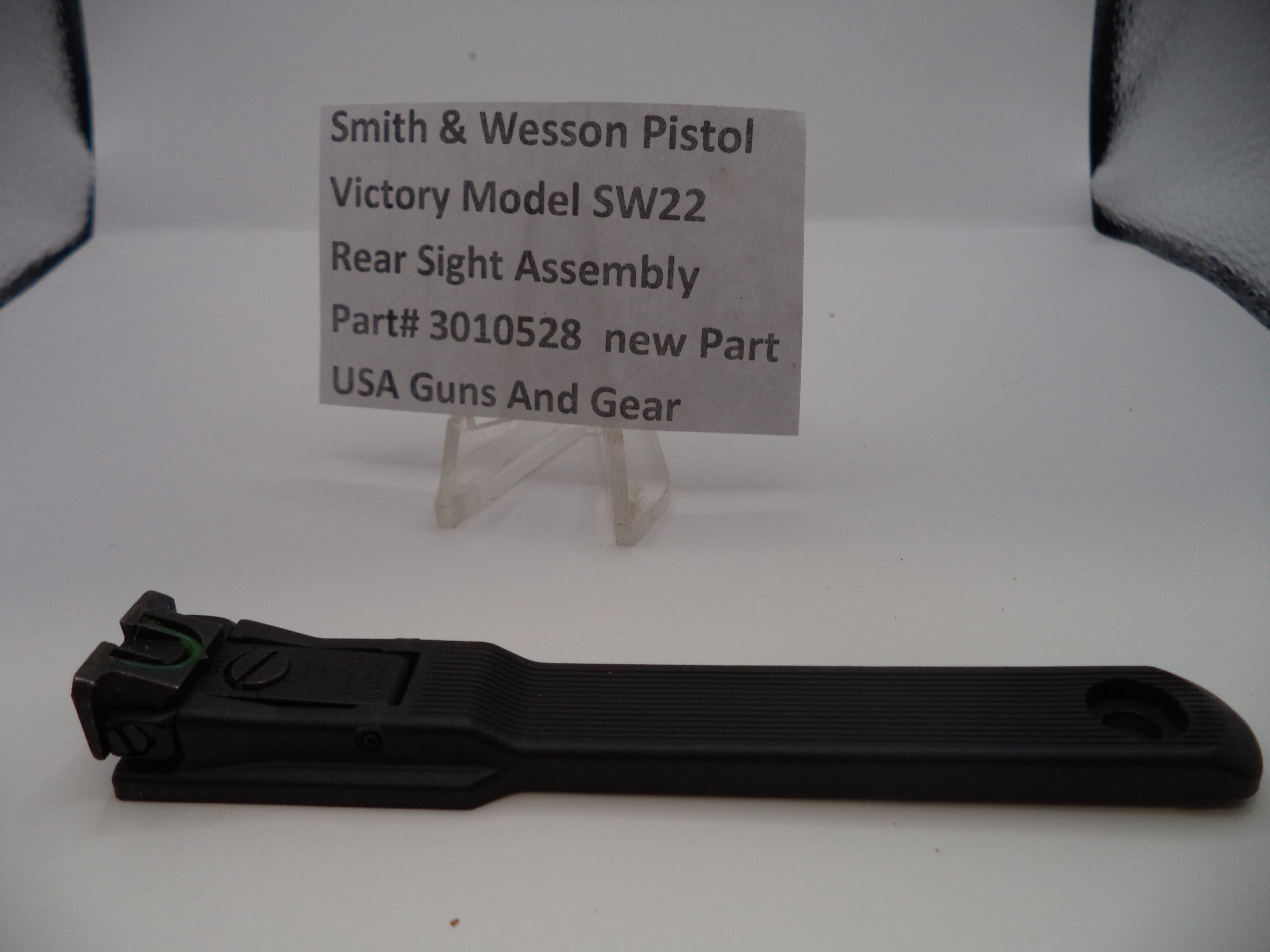 Smith & Wesson SW22 Victory .22 LR Rear Sight Assembly - Factory OEM Part #3010528