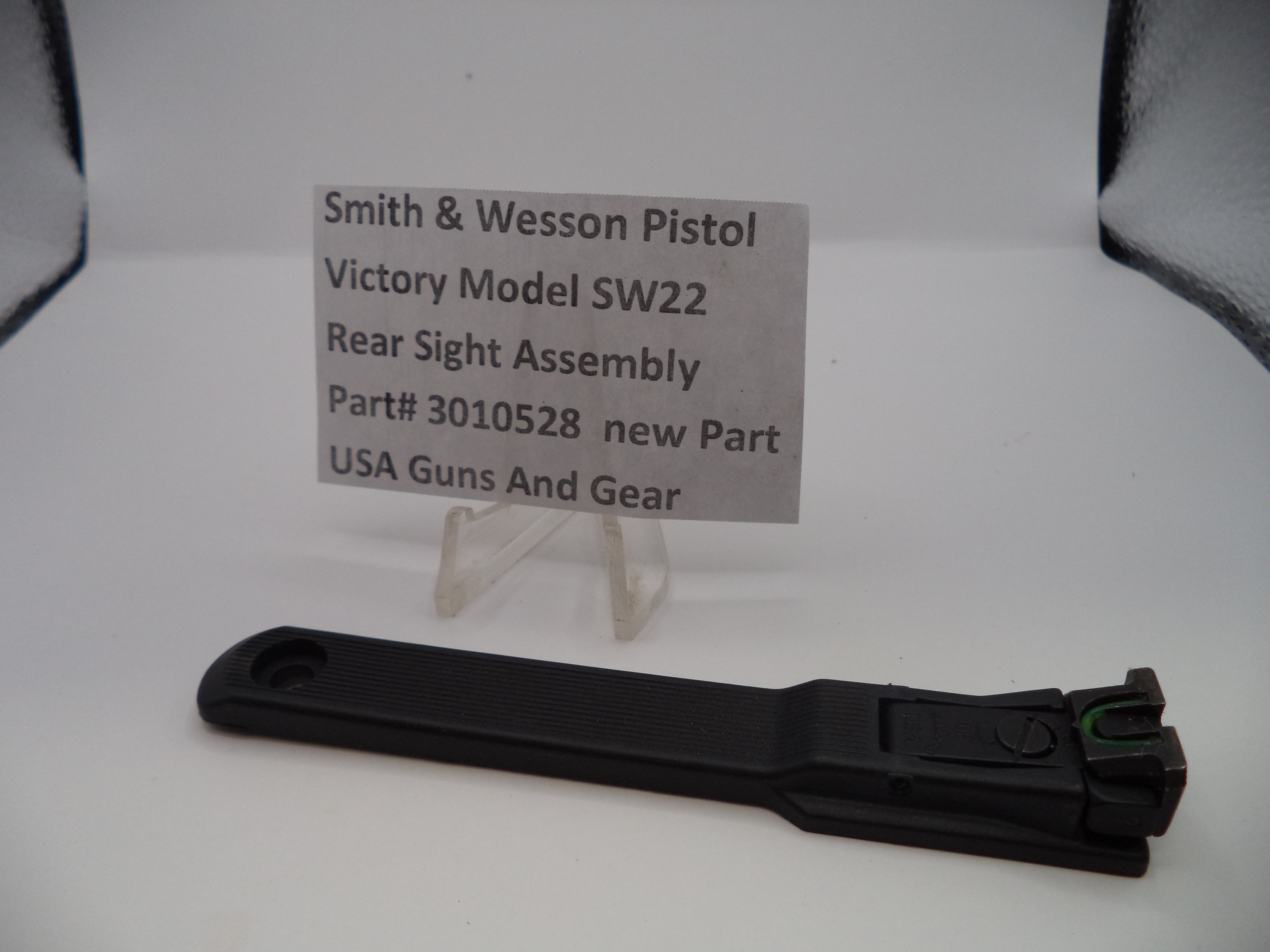 Smith & Wesson SW22 Victory .22 LR Rear Sight Assembly - Factory OEM Part #3010528