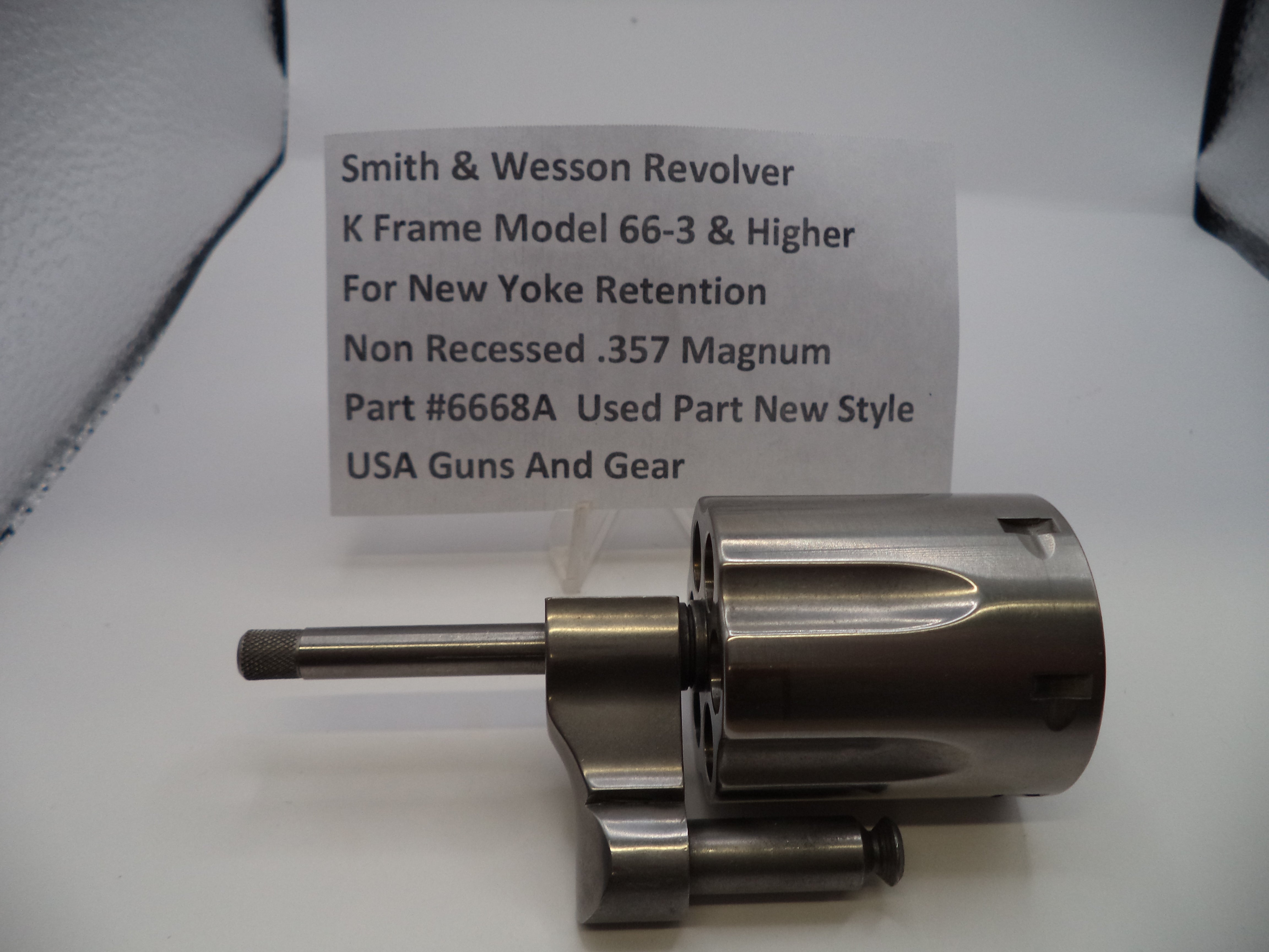 Smith and Wesson K Frame Model 66-3 &Higher Cylinder & Yoke