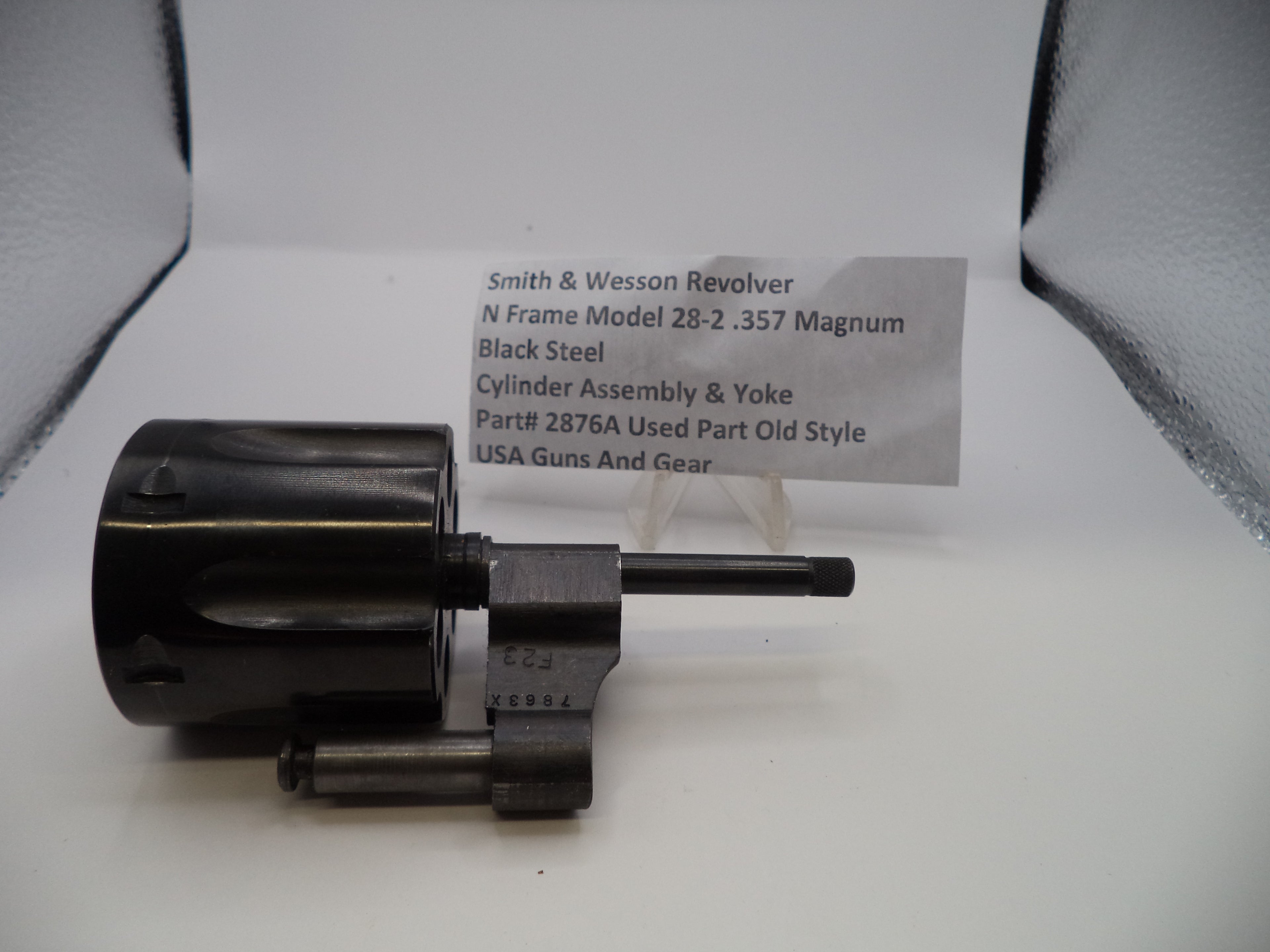 Smith & Wesson Model 28-2 Cylinder Assembly & Yoke - Recessed .357 Magnum - Part# 2876A