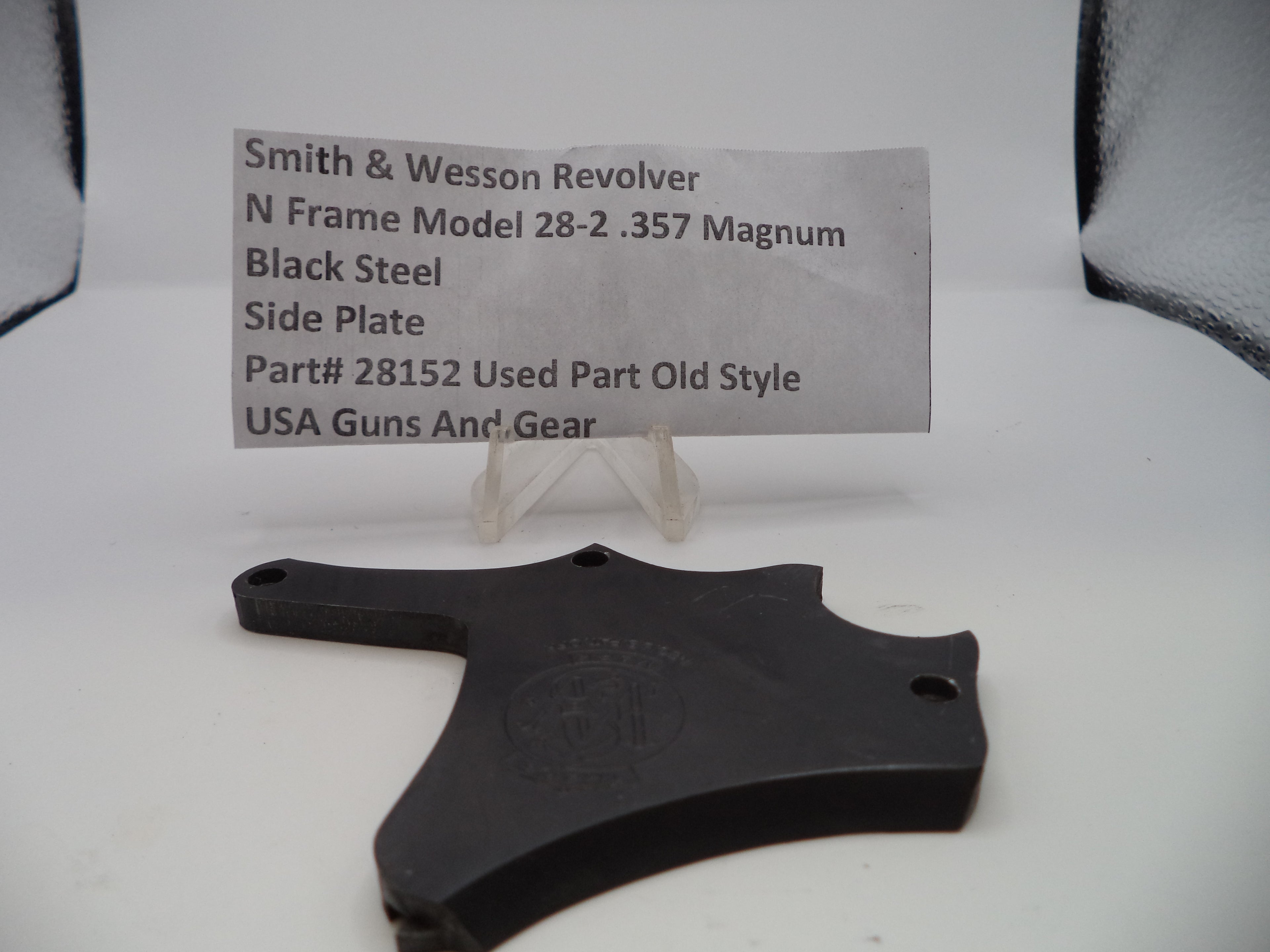 28152 S&W N Frame Model 28-2 Side Plate Black Steel .357 Magnum