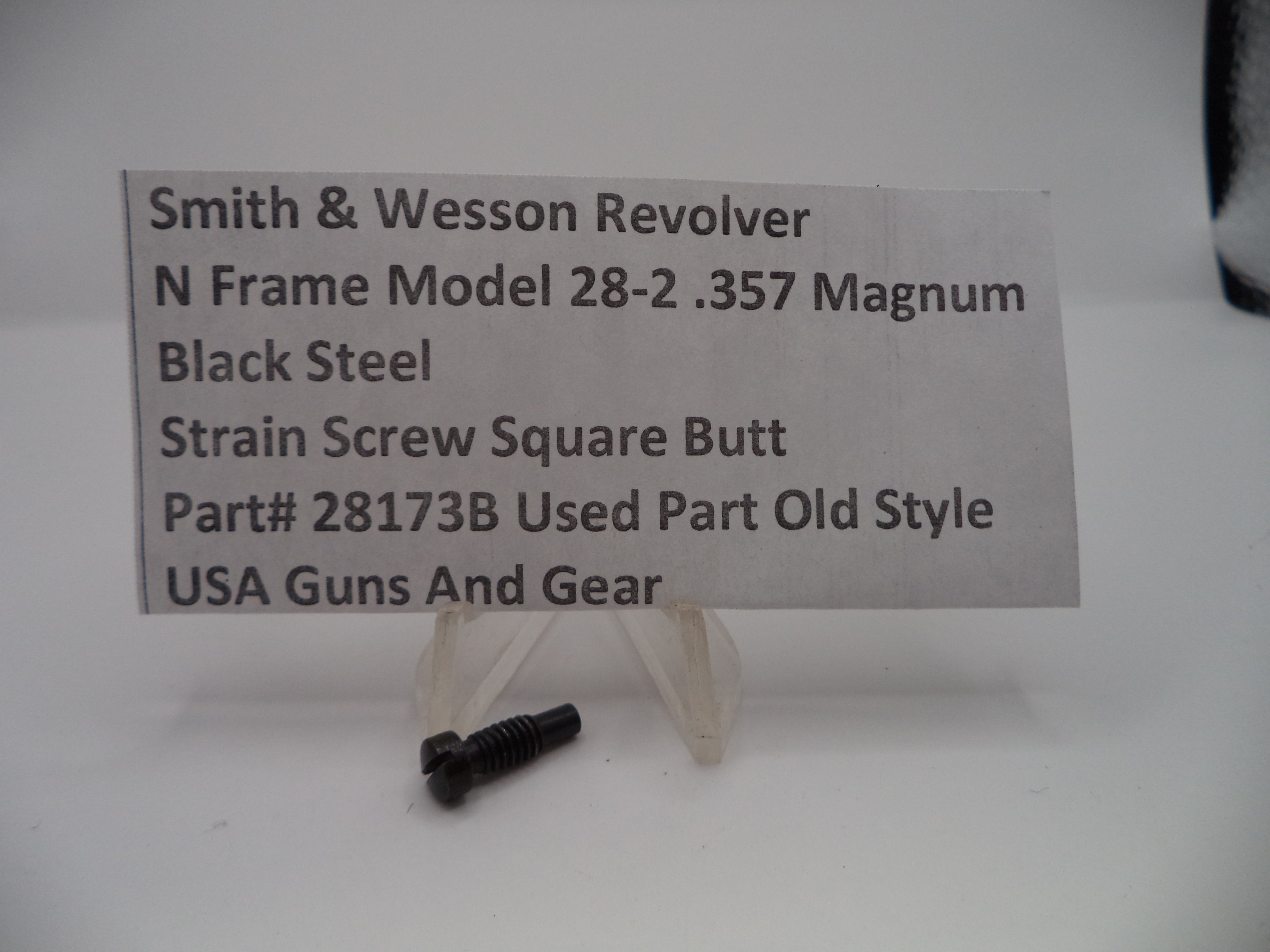 28173B Smith & Wesson N Frame Model 28-2 Strain Screw Square Butt .357 Mag.