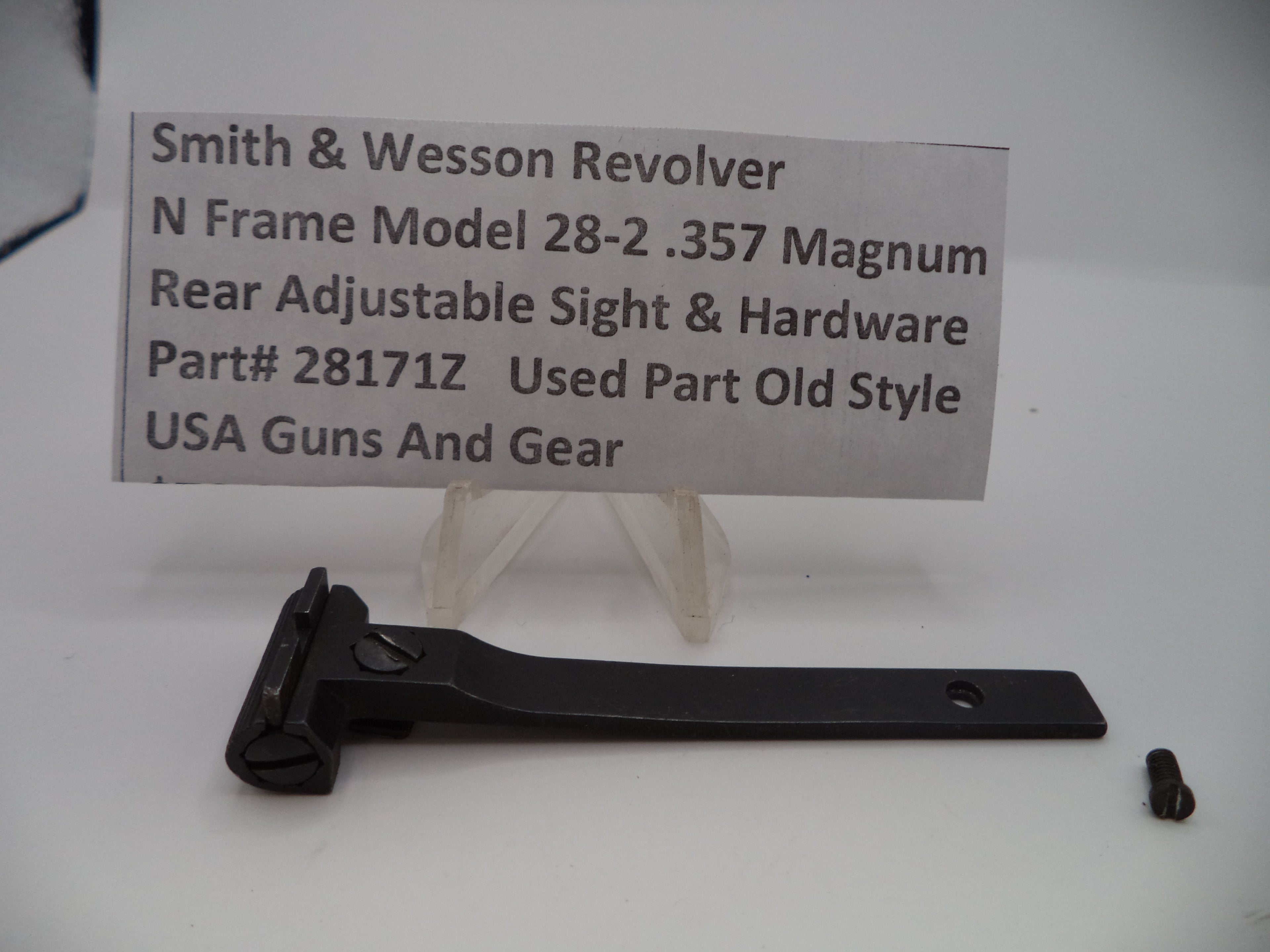 28171Z Smith & Wesson N Frame Model 28-2 Rear Adjustable Sight  .357 Mag