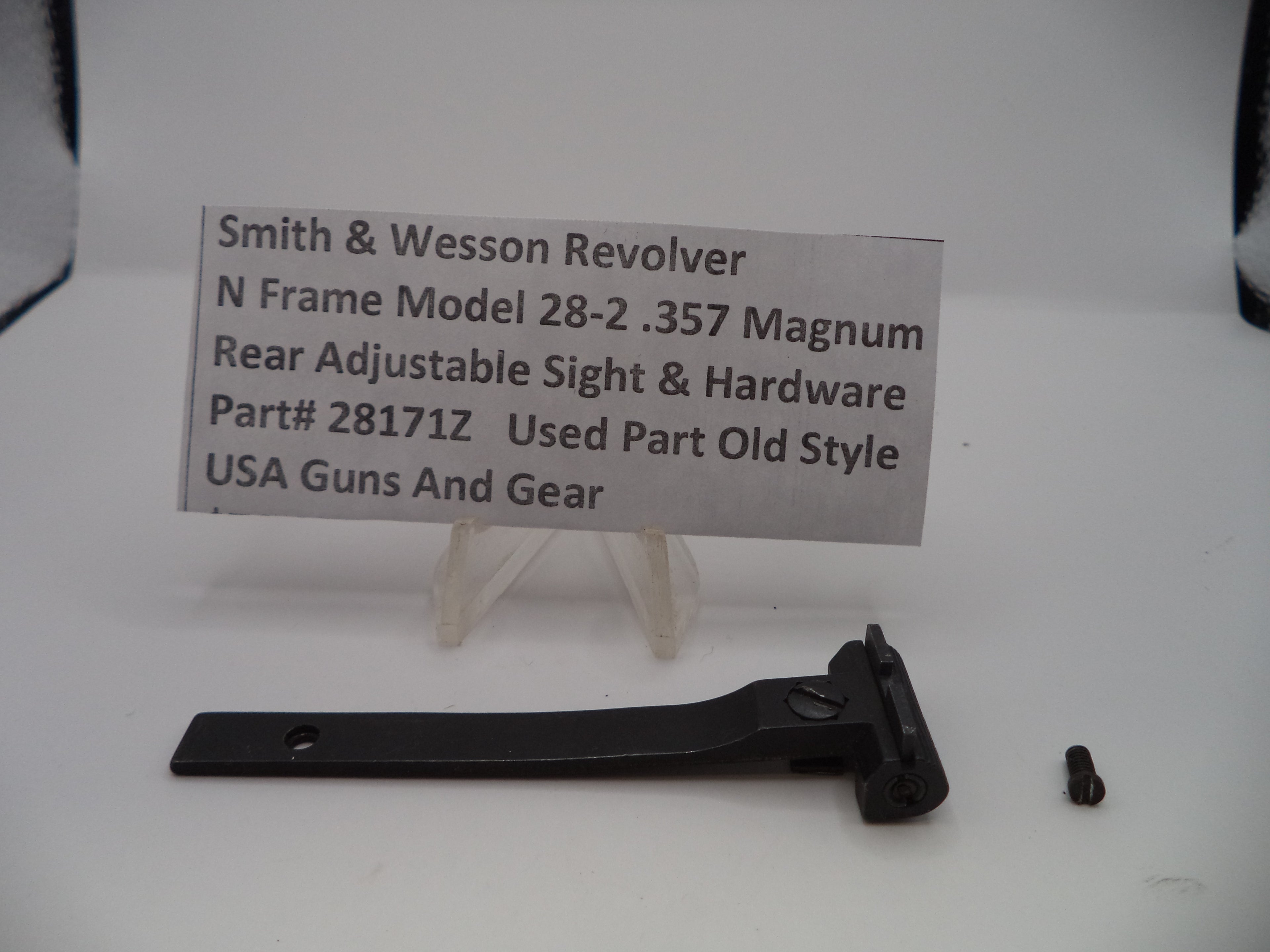 28171Z Smith & Wesson N Frame Model 28-2 Rear Adjustable Sight  .357 Mag