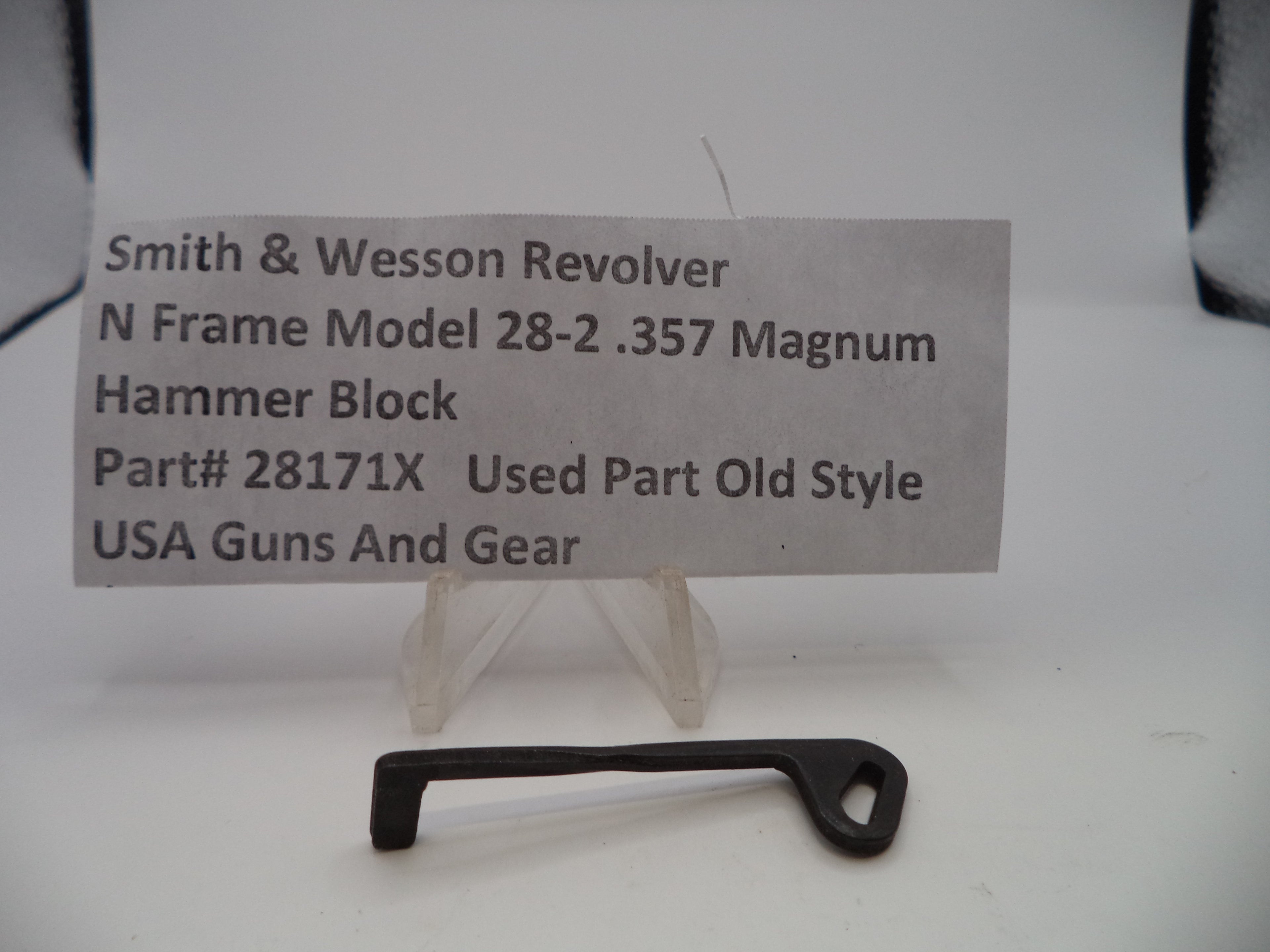 28171X Smith & Wesson N Frame Model 28-2 Hammer Block  .357 Magnum