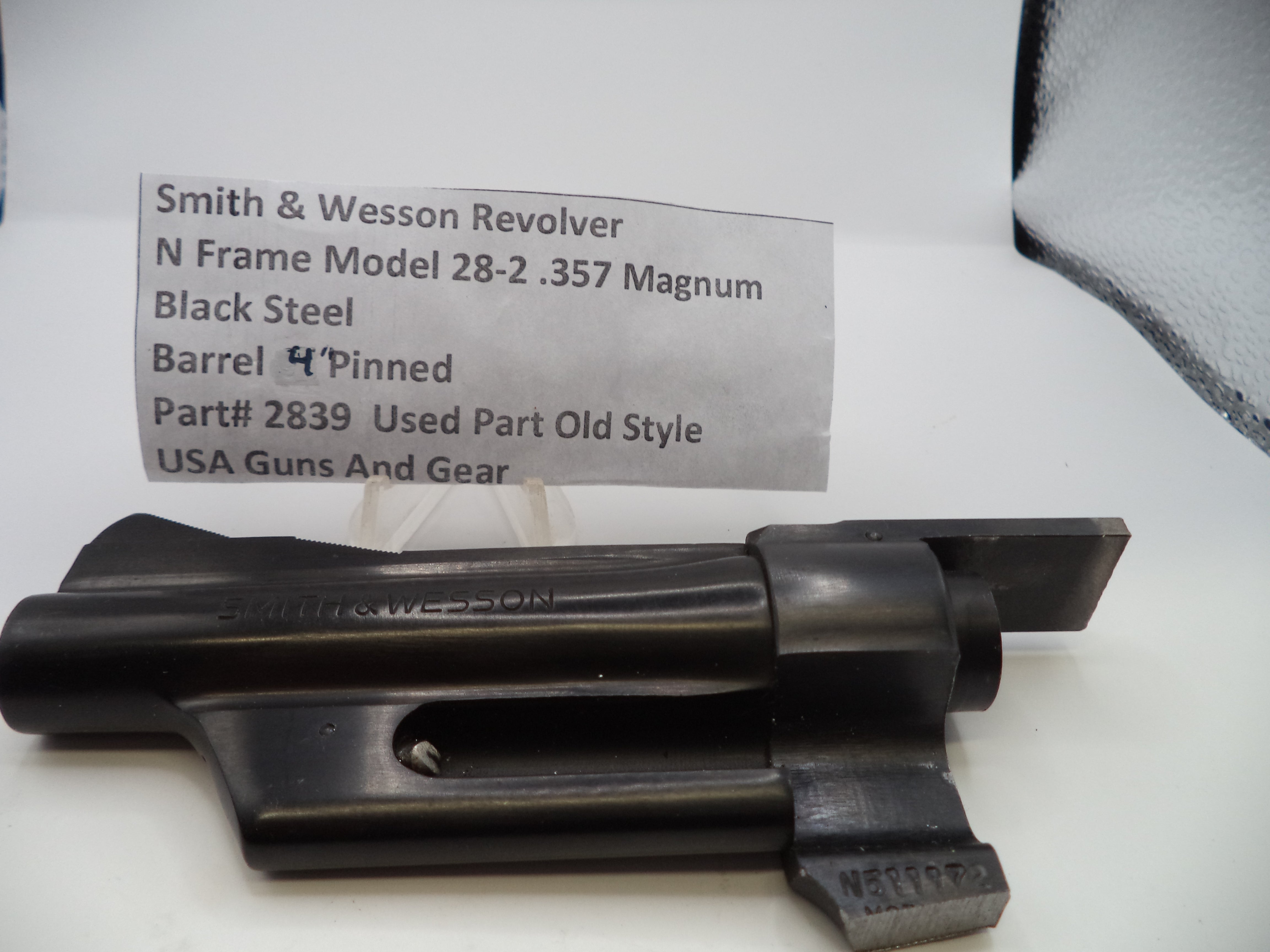 S&W N Frame Model 28-2 Highway Patrolman Barrel 4