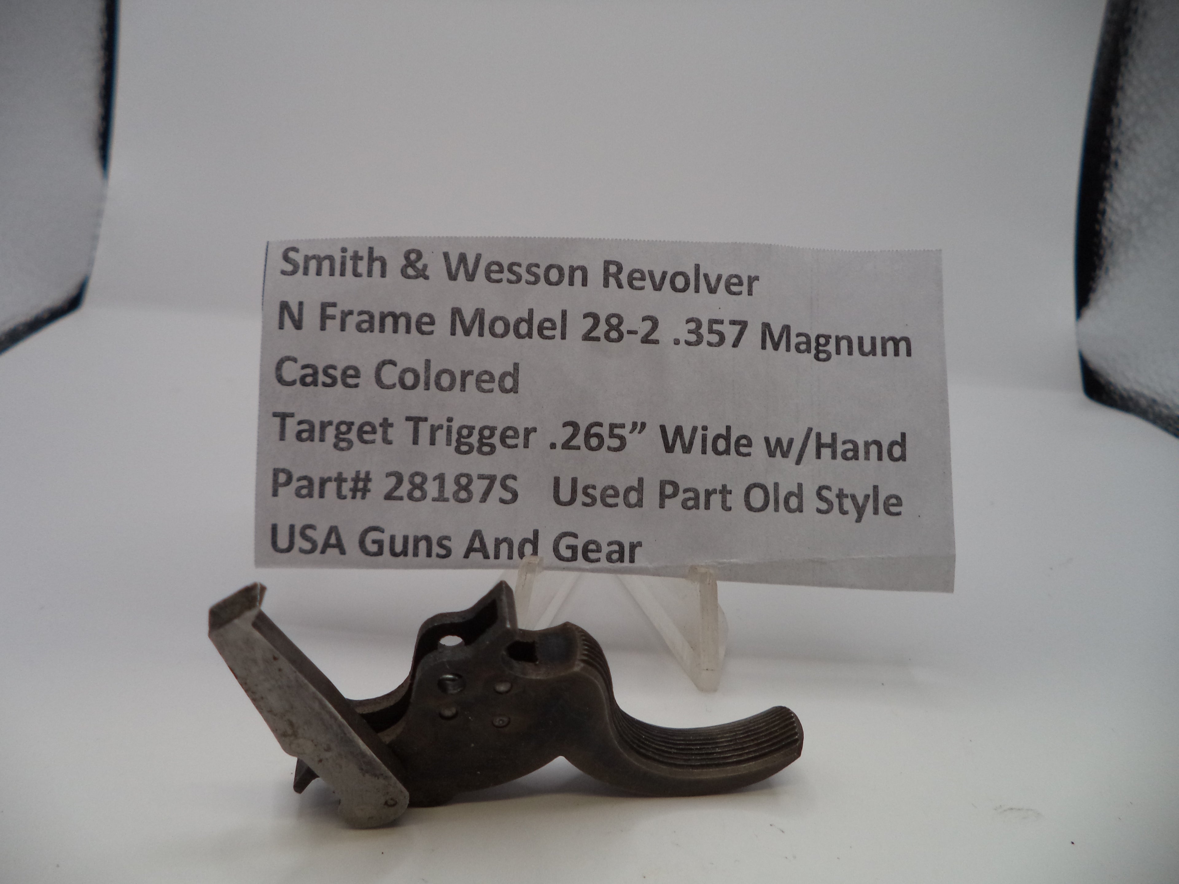 S&W N Frame Model 28-2 Trigger .265" Wide w/Hand Case Colored .357 Magnum – Part# 281875