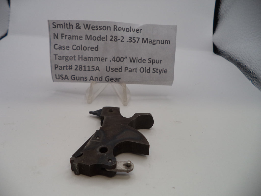 Smith & Wesson N Frame Model 28-2 Target Hammer - .400" Wide Spur - .357 Magnum - Case Colored - Part# 28115A
