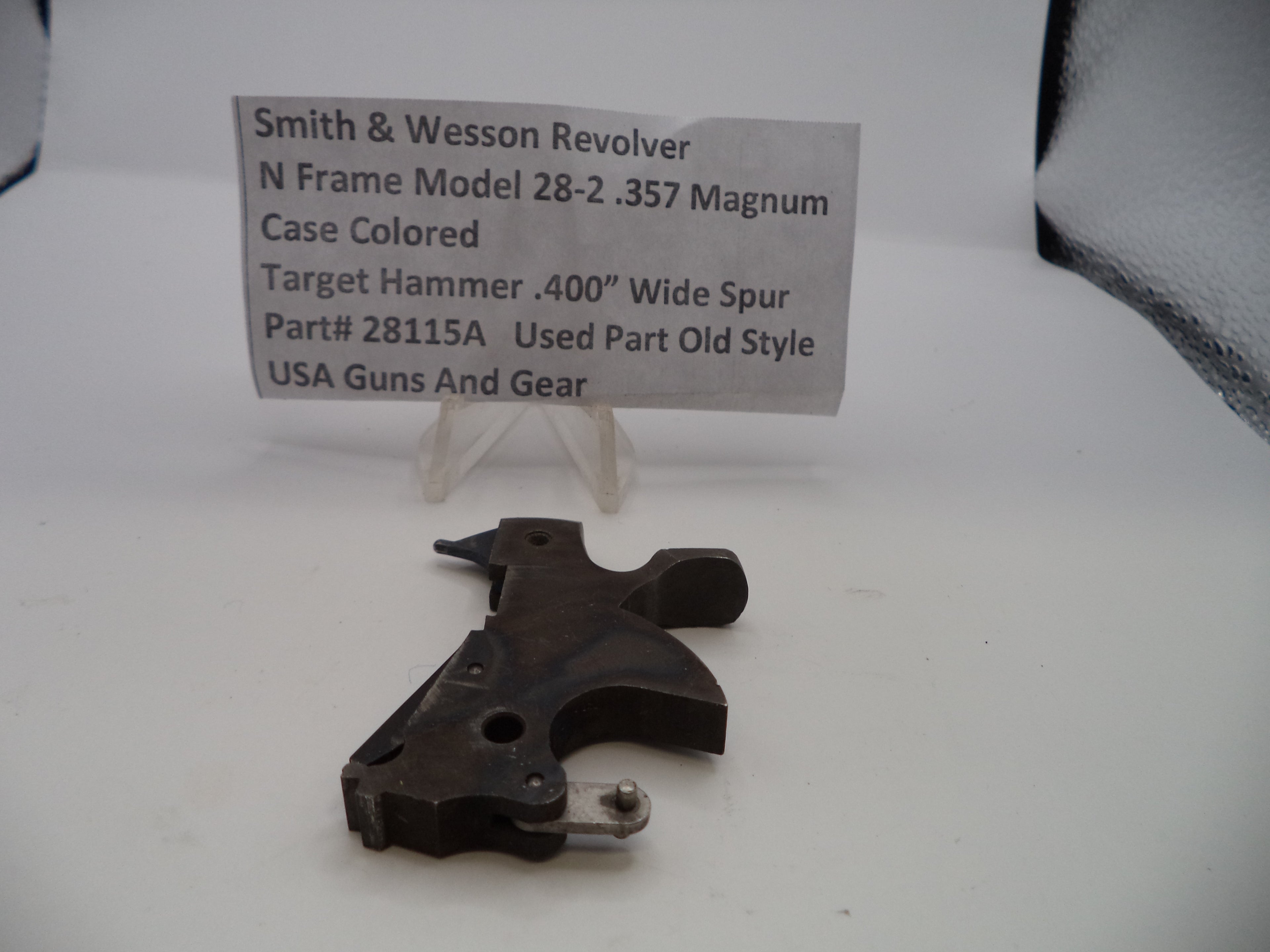 Smith & Wesson N Frame Model 28-2 Target Hammer - .400" Wide Spur - .357 Magnum - Case Colored - Part# 28115A