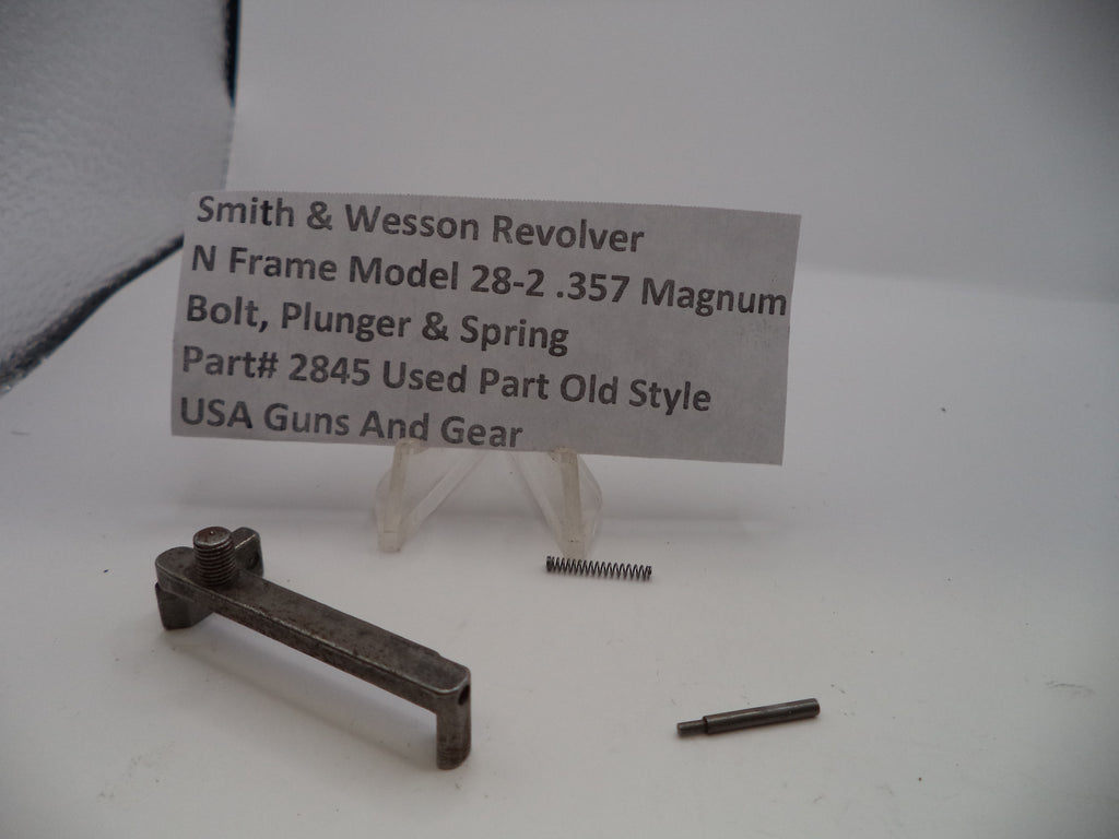 S&W N Frame Model 28-2 Bolt, Plunger & Spring .357 Magnum – Part# 2845
