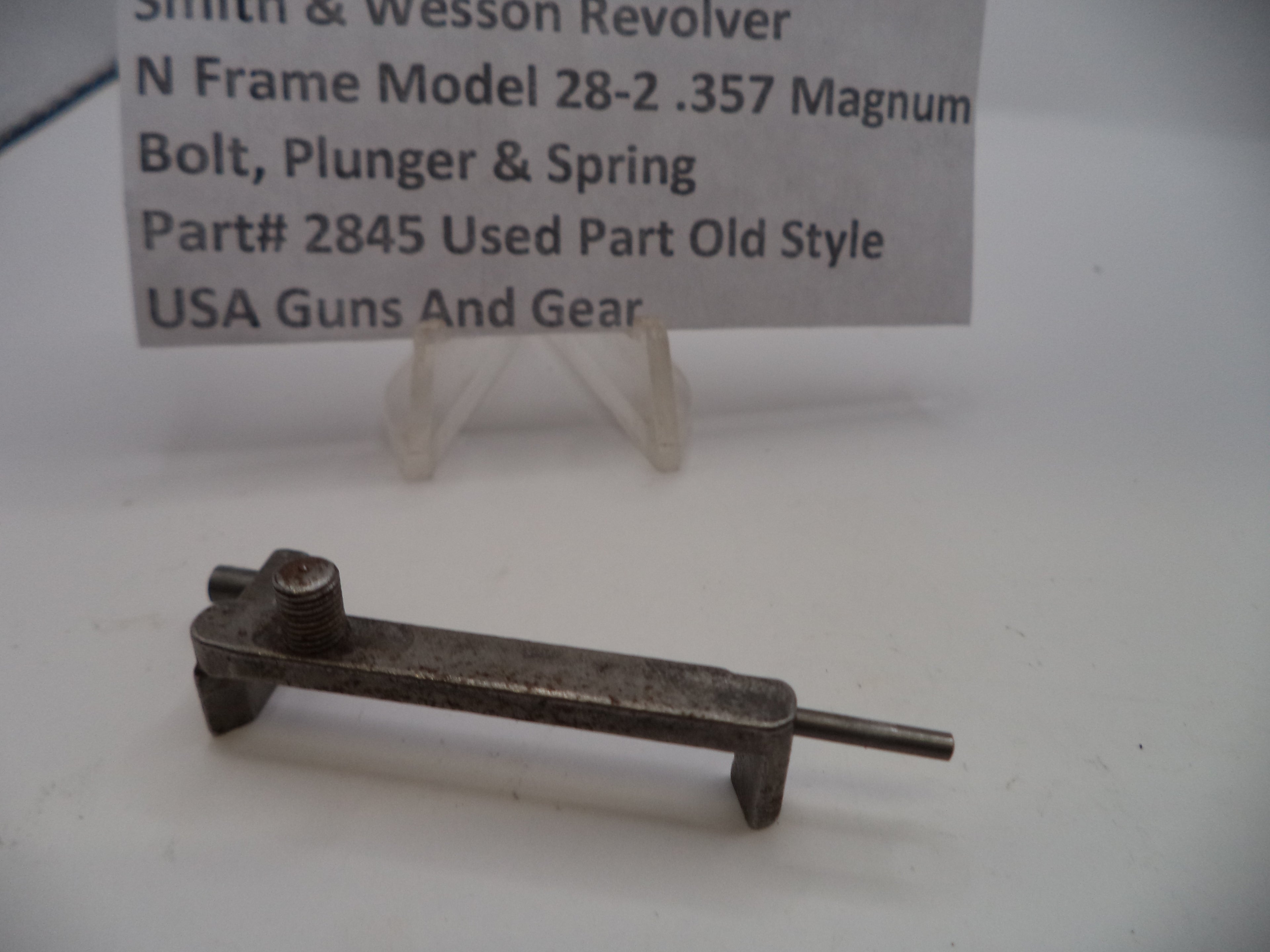 S&W N Frame Model 28-2 Bolt, Plunger & Spring .357 Magnum – Part# 2845