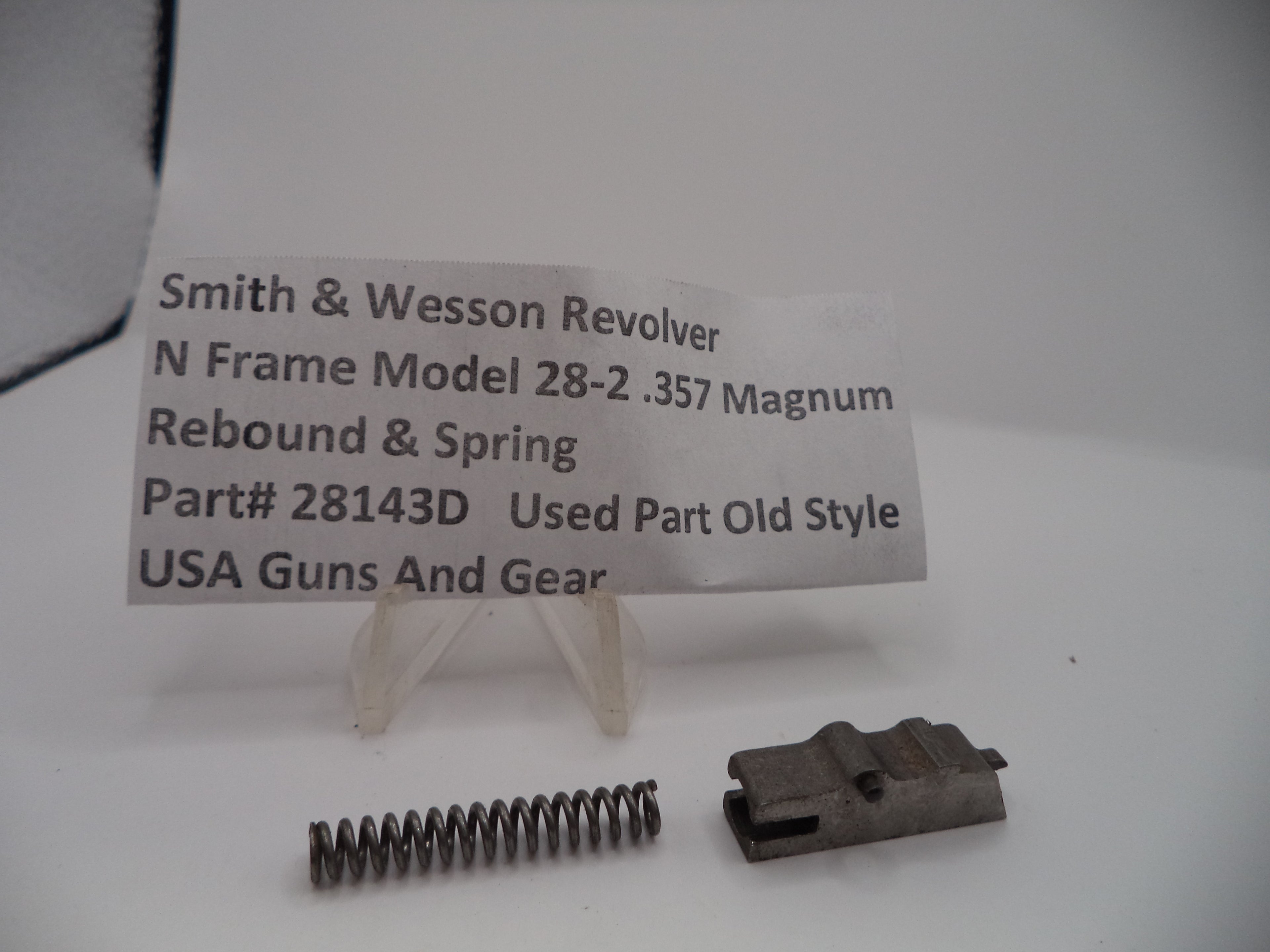 28143D Smith & Wesson N Frame Model 28-2 Rebound & Spring  .357 Magnum
