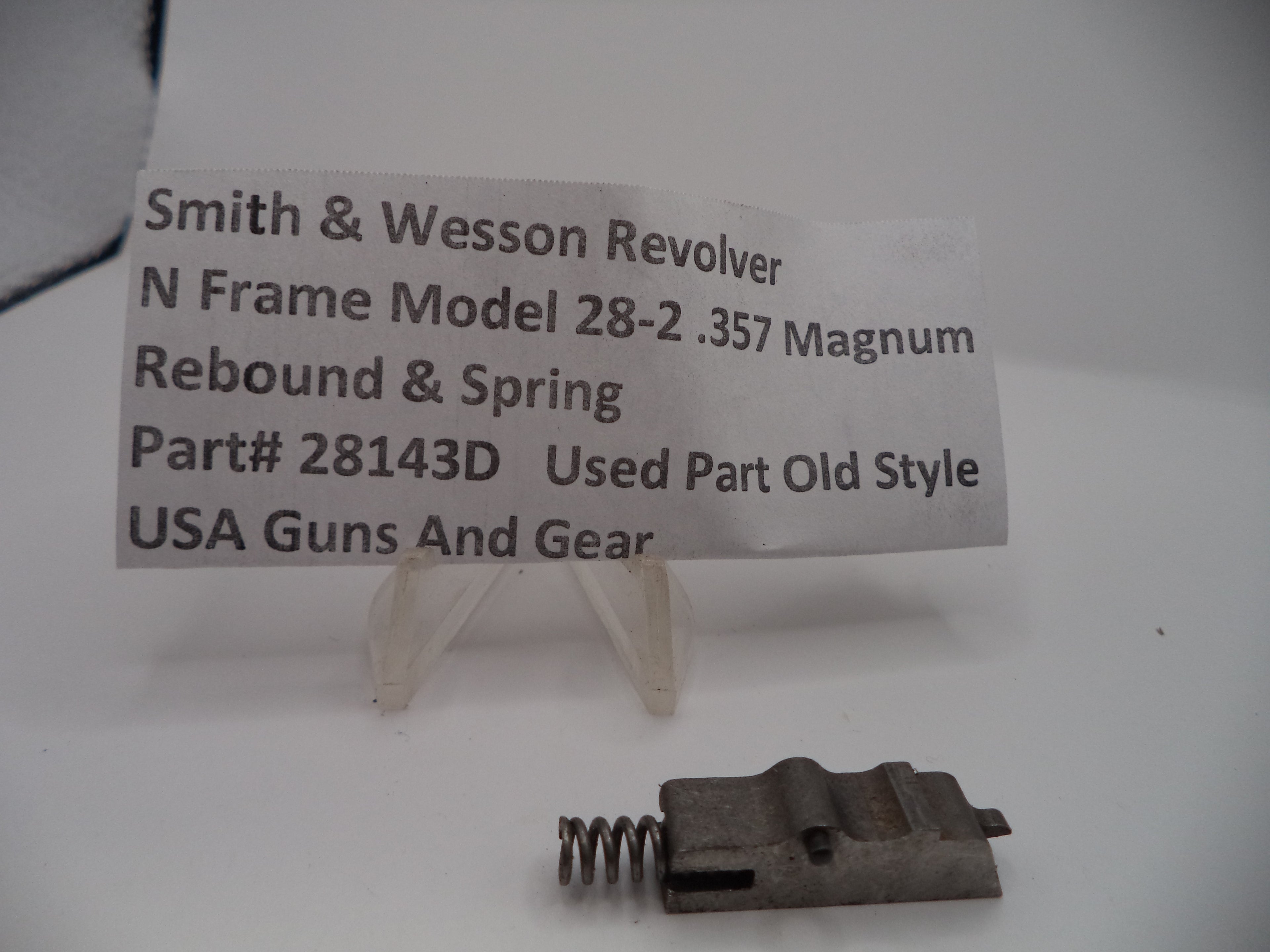 28143D Smith & Wesson N Frame Model 28-2 Rebound & Spring  .357 Magnum