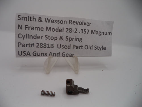 2881B Smith & Wesson N Frame Model 28-2 Cylinder Stop & Spring .357 Magnum