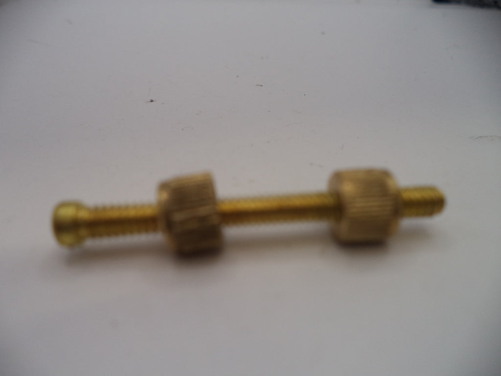 Brass Grip Screw, Nut & Escutcheon Set 1.25" Length 5/40 Thread for Pistol Revolver Knife Sword Handle SWG4