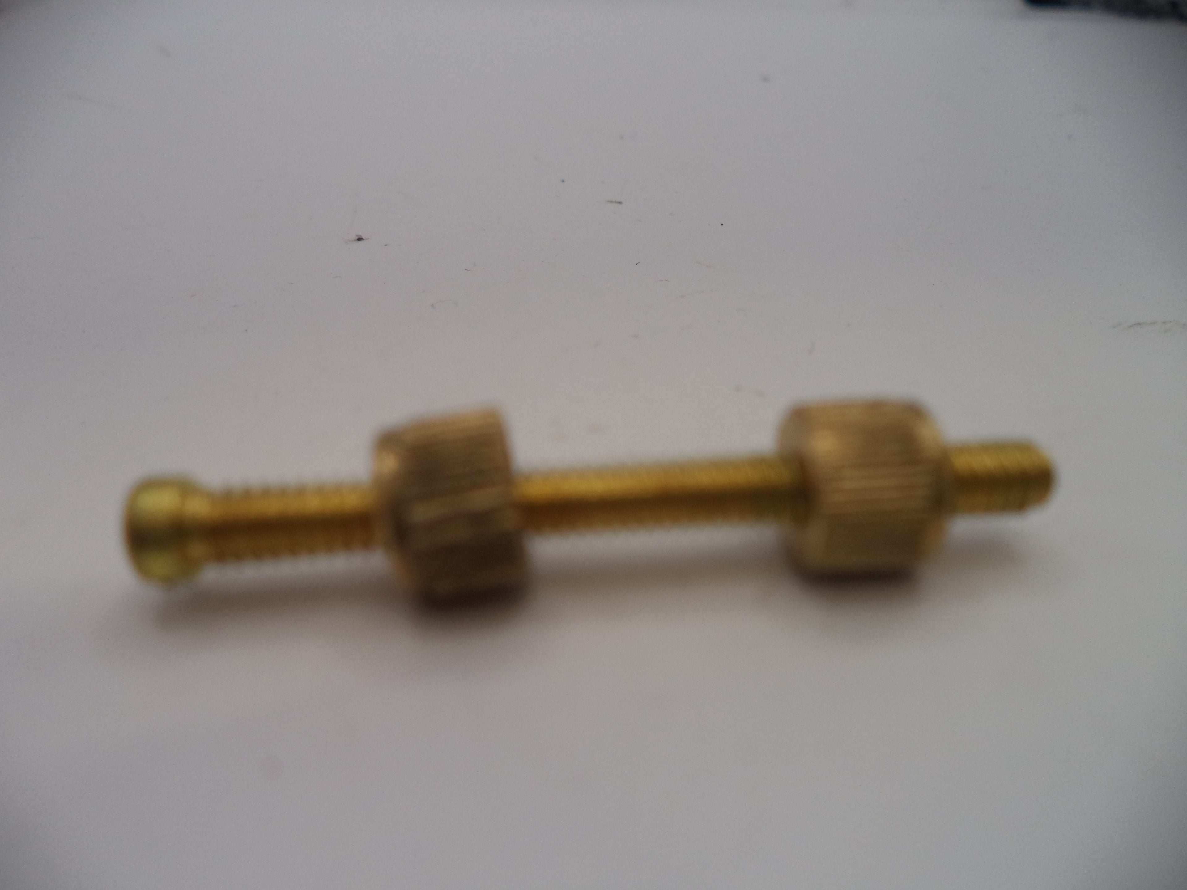 Brass Grip Screw, Nut & Escutcheon Set 1.25" Length 5/40 Thread for Pistol Revolver Knife Sword Handle SWG4