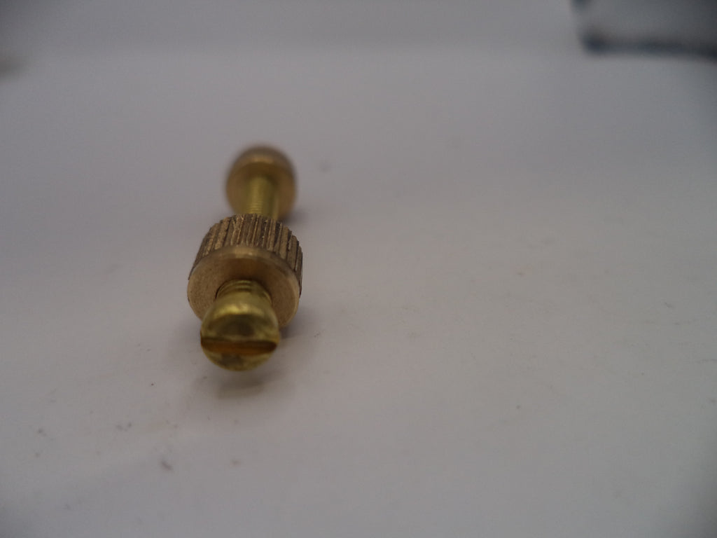 Brass Grip Screw, Nut & Escutcheon Set 1.25" Length 5/40 Thread for Pistol Revolver Knife Sword Handle SWG4