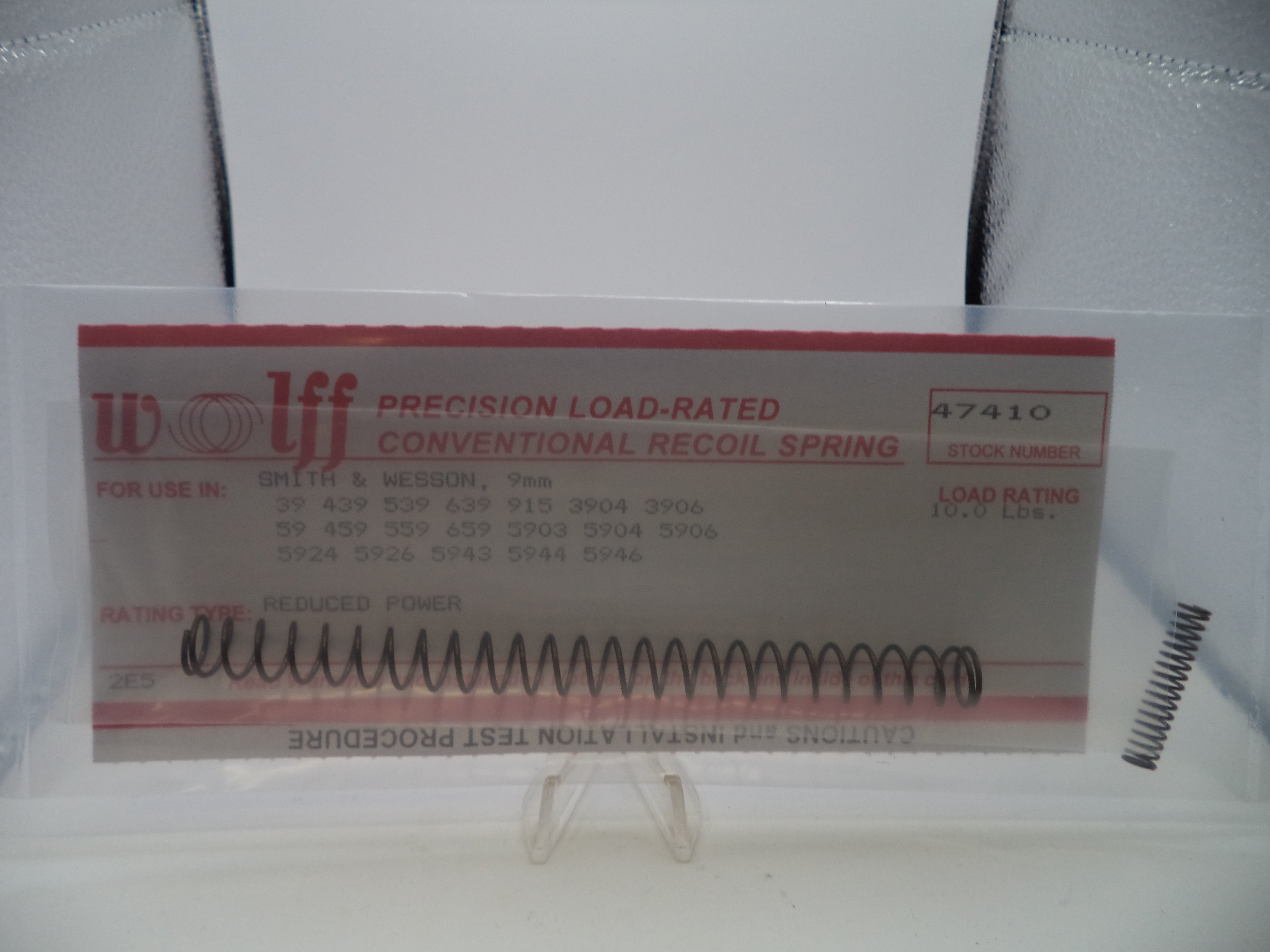 Wolff 47410 RP Recoil Spring 10LB - S&W Model 5904 3904 9mm