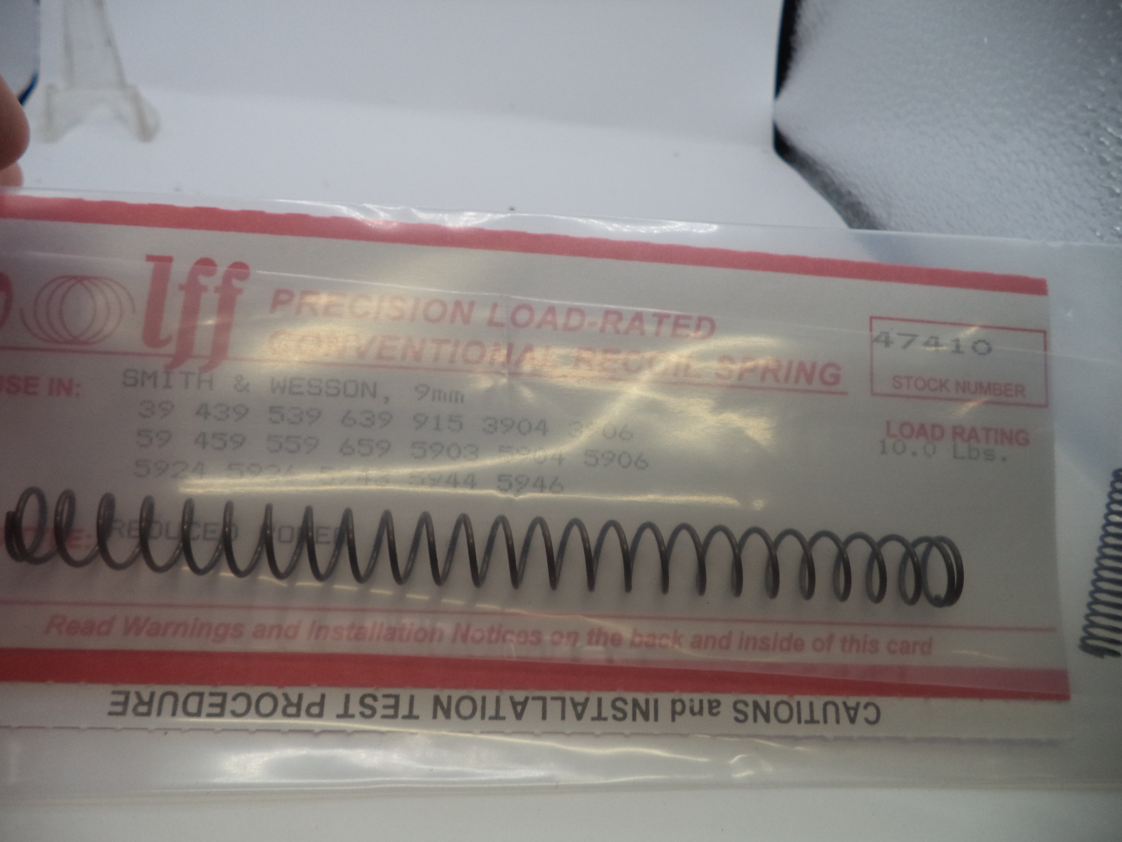 Wolff 47410 RP Recoil Spring 10LB - S&W Model 5904 3904 9mm