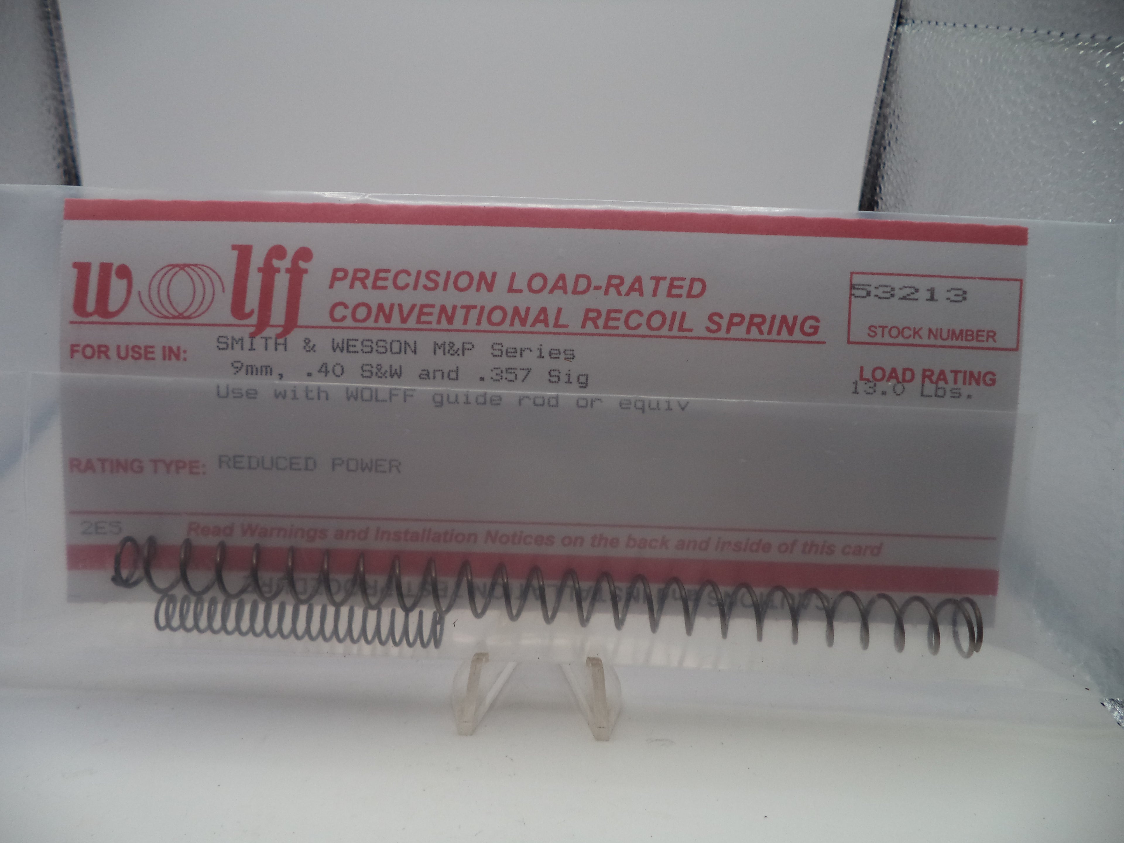 Wolff 13LB Recoil Spring for S&W M&P 9mm/.40/.357 - Full Size (53213)