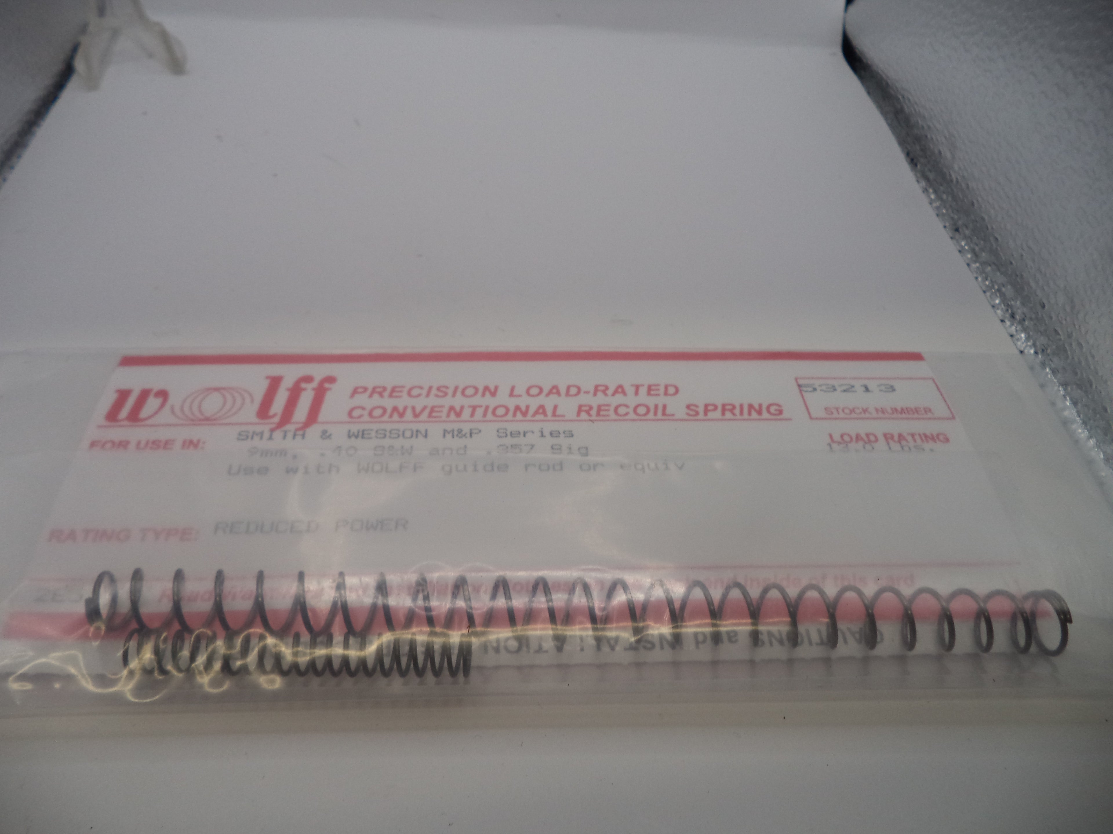 Wolff 13LB Recoil Spring for S&W M&P 9mm/.40/.357 - Full Size (53213)