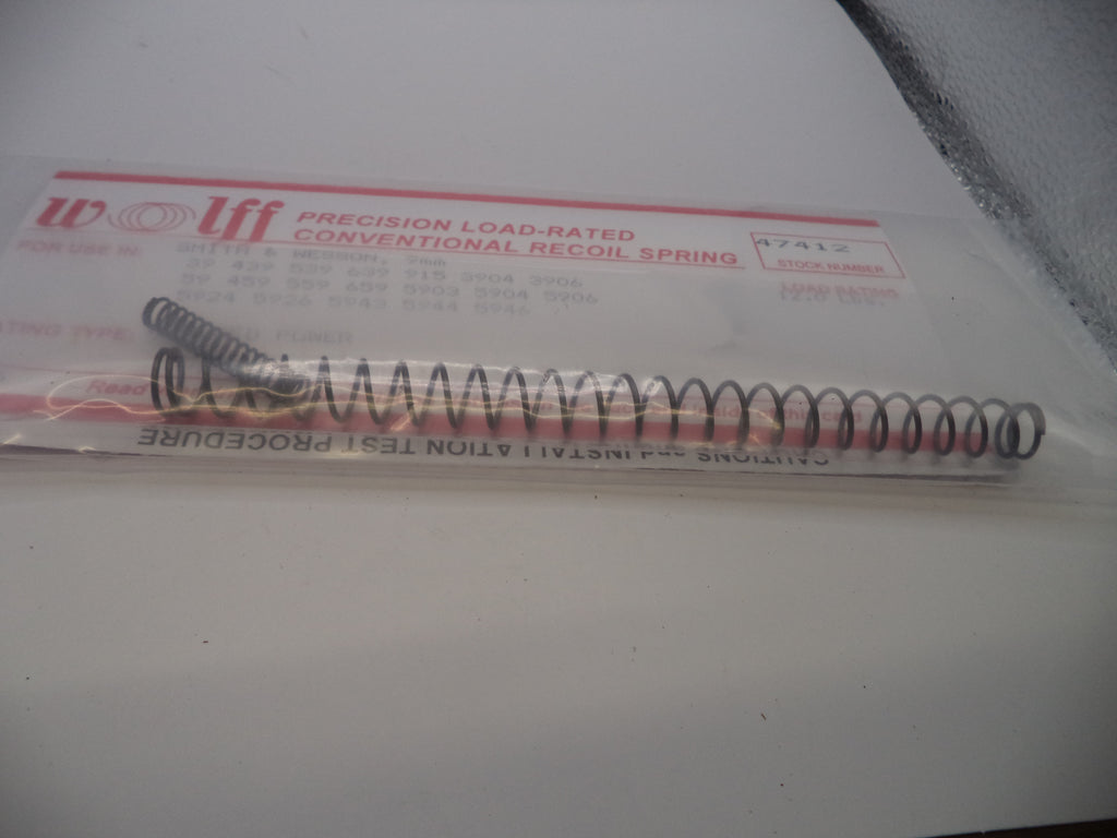 Wolff 47412 RP Recoil Spring 12LB - S&W Model 5904 3904 9mm