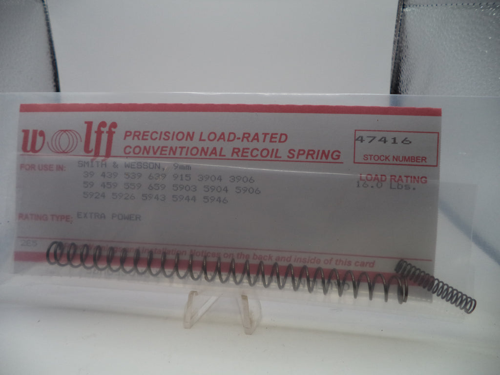 Wolff Extra Power Recoil Spring 16LB for S&W 3904/5904 Series 9mm 47416