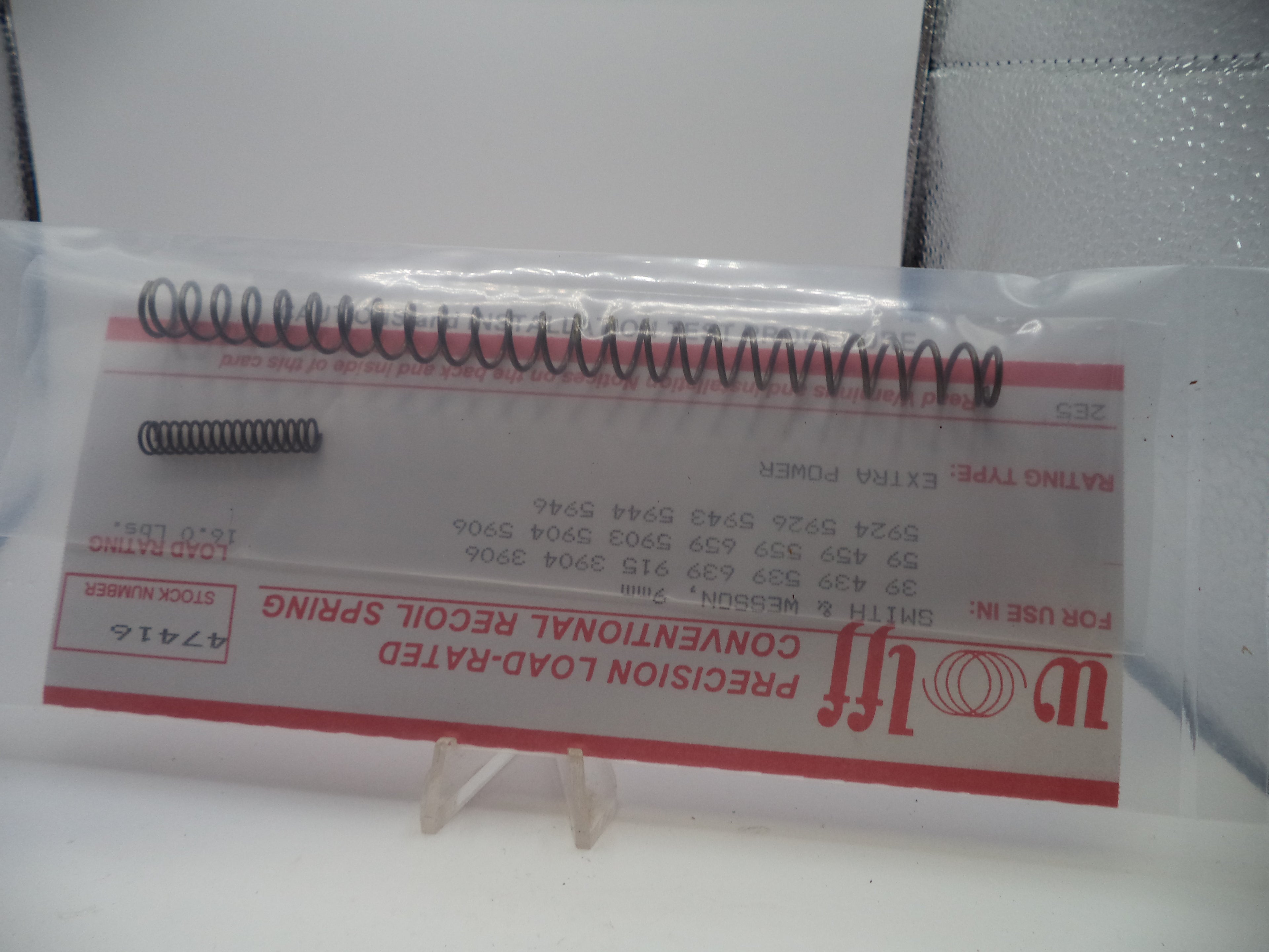 Wolff Extra Power Recoil Spring 16LB for S&W 3904/5904 Series 9mm 47416