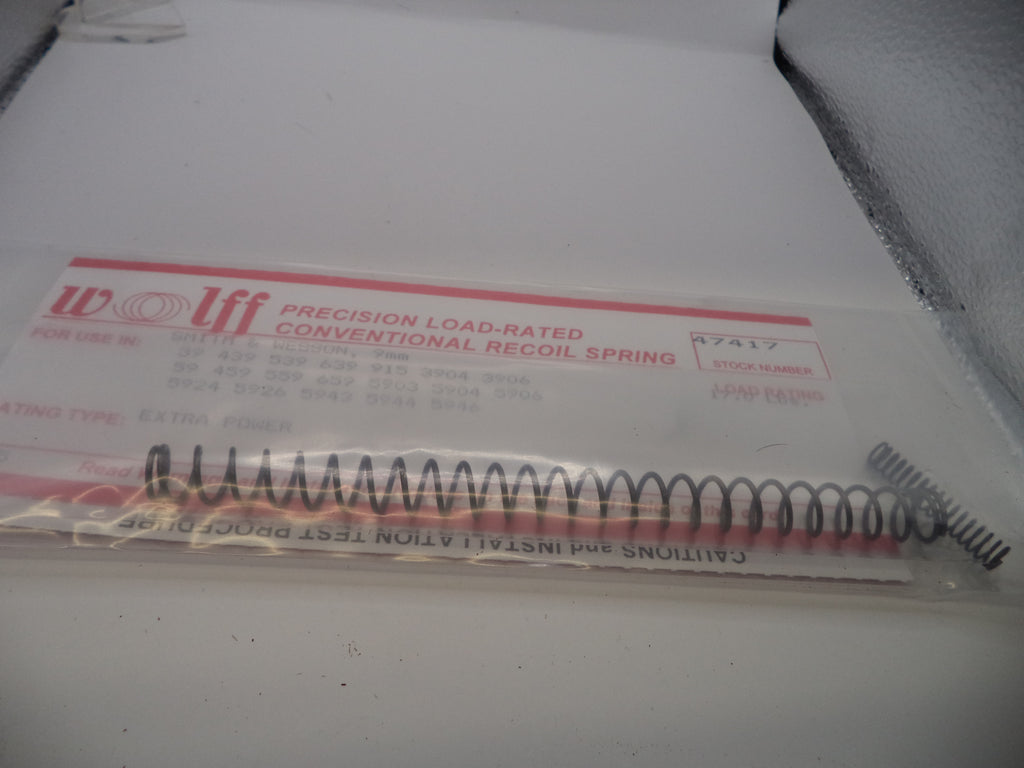 Wolff Extra Power Recoil Spring 17LB for S&W 3904/5904 Series 9mm 47417