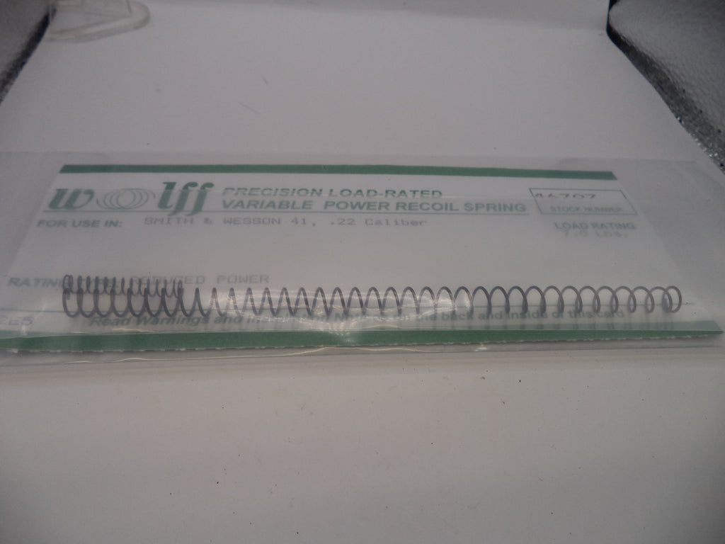 Wolff Reduced Power Variable Recoil Spring for S&W Model 41 7LB - 46707