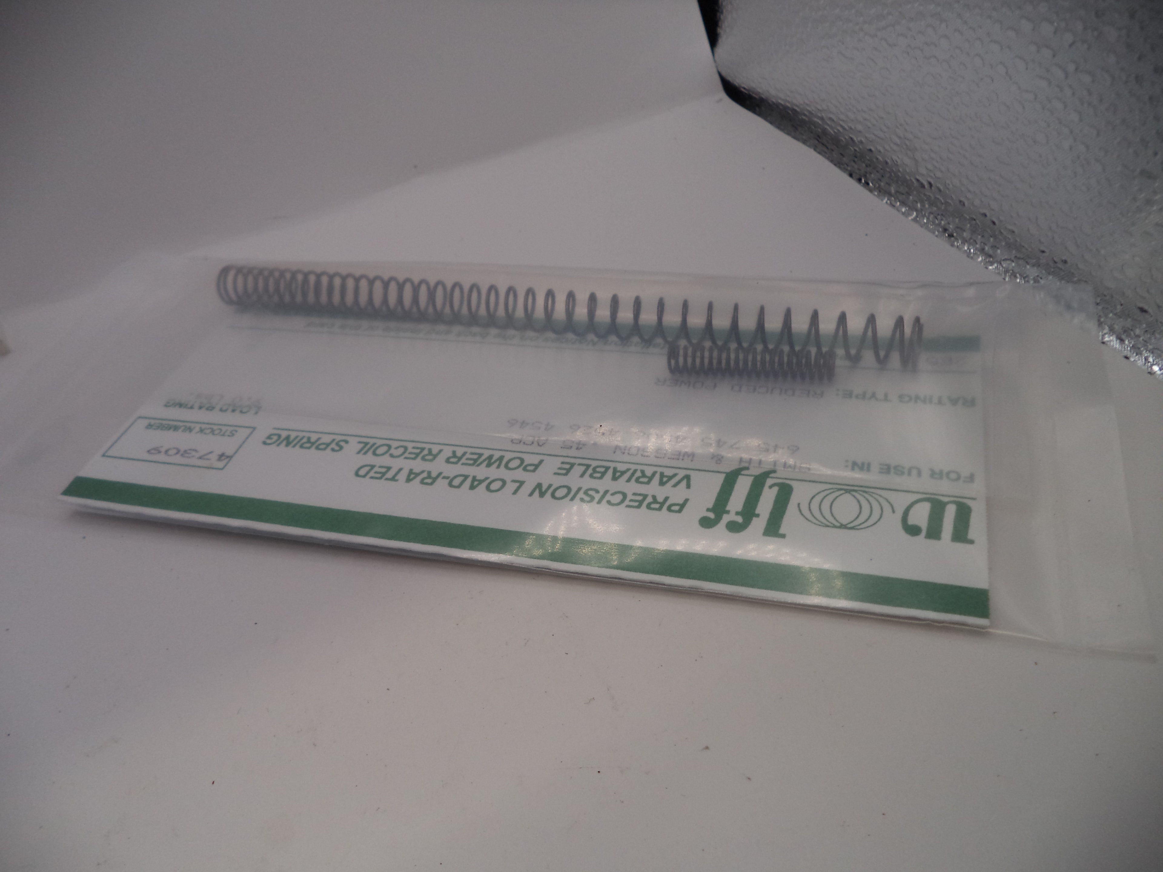 Wolff Reduced Power Variable Recoil Spring 9LB for S&W 645/745/4506/4526/4546 .45 ACP 47309