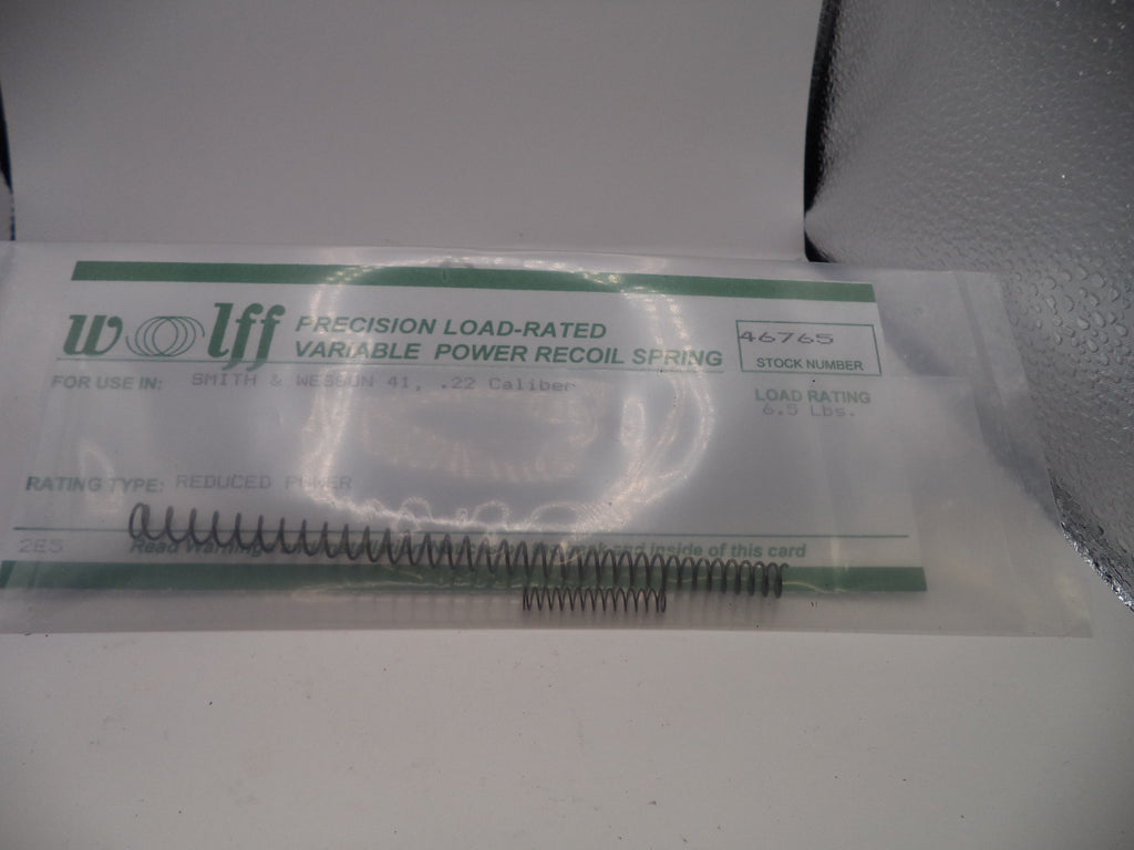 Wolff Reduced Power Variable Recoil Spring for S&W Model 41 6.5LB - 46765