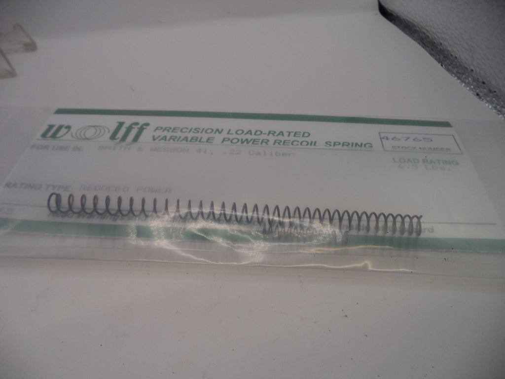 Wolff Reduced Power Variable Recoil Spring for S&W Model 41 6.5LB - 46765