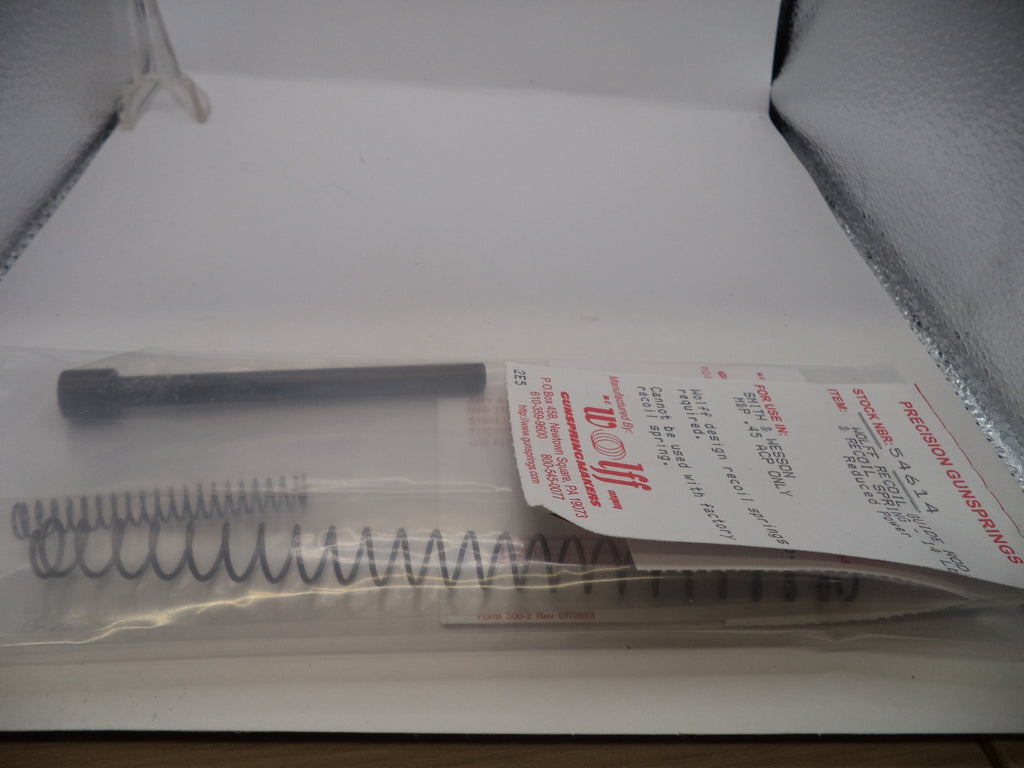 Wolff Guide Rod with 14lb Recoil Spring for S&W M&P .45 ACP - Premium Steel Construction