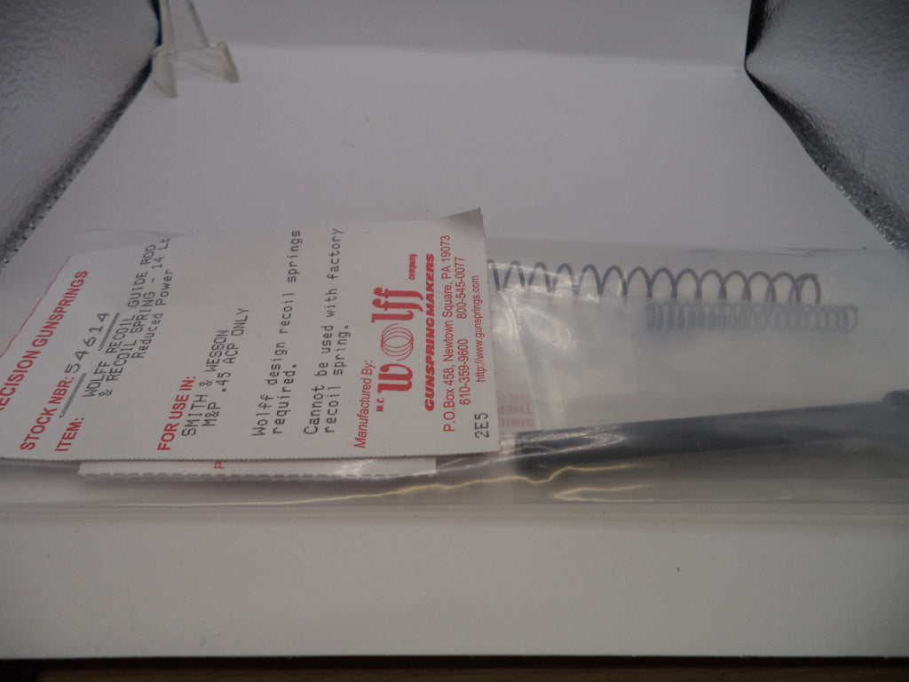 Wolff Guide Rod with 14lb Recoil Spring for S&W M&P .45 ACP - Premium Steel Construction