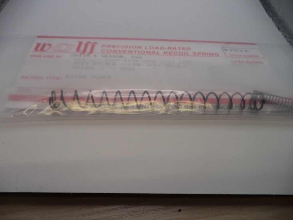 Wolff Extra Power Recoil Spring 16LB for S&W 469/669/908/3913/3914/6904/6906 Compact 9mm 47516
