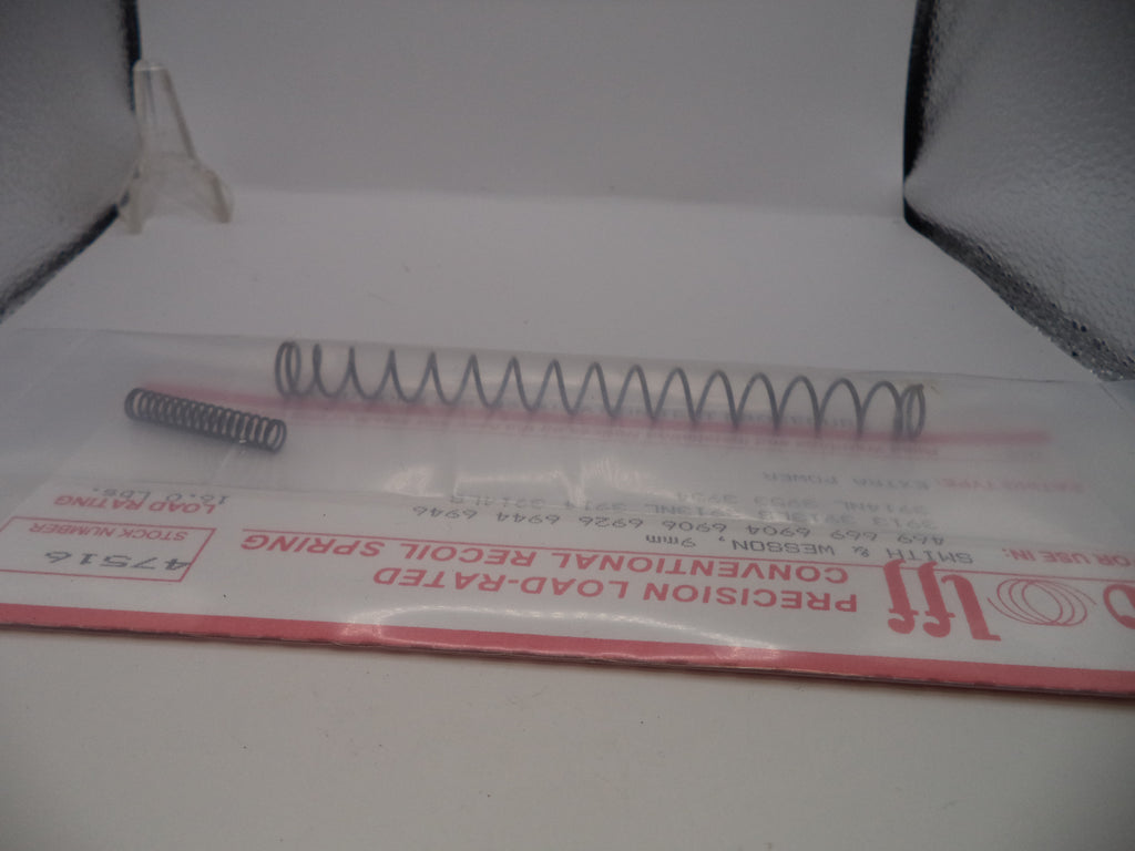 Wolff Extra Power Recoil Spring 16LB for S&W 469/669/908/3913/3914/6904/6906 Compact 9mm 47516