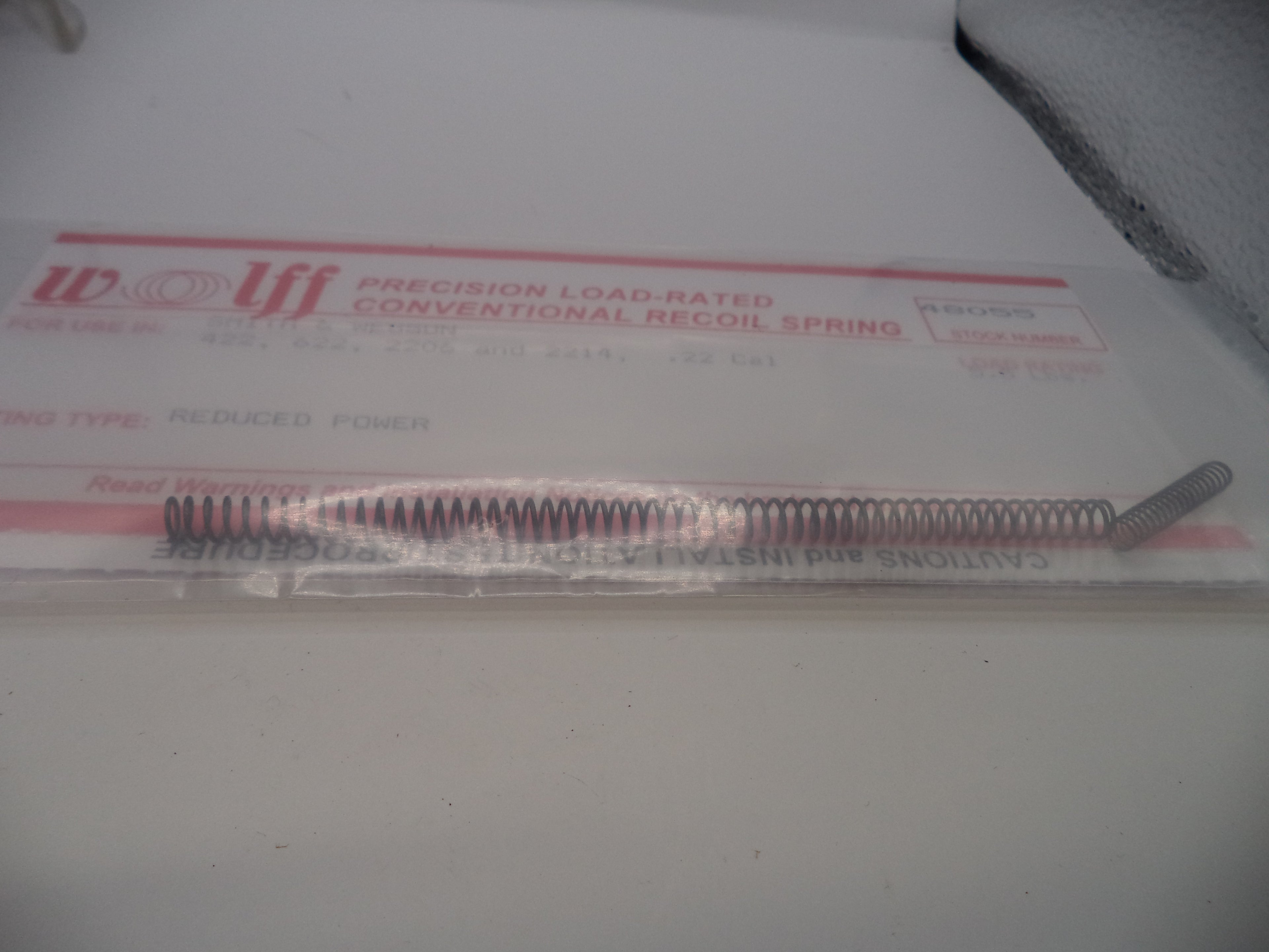 Wolff Reduced Power Recoil Spring for S&W Pistols - 5.5 LB | 422/622/2206/2213/2214 .22 | Part 48055