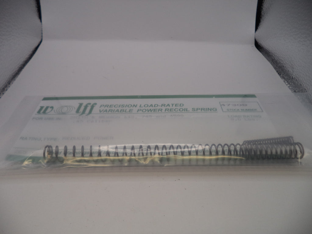 Wolff Reduced Power Variable Recoil Spring for S&W 645/745/4506/4526/4546 .45 ACP 8LB - 47308