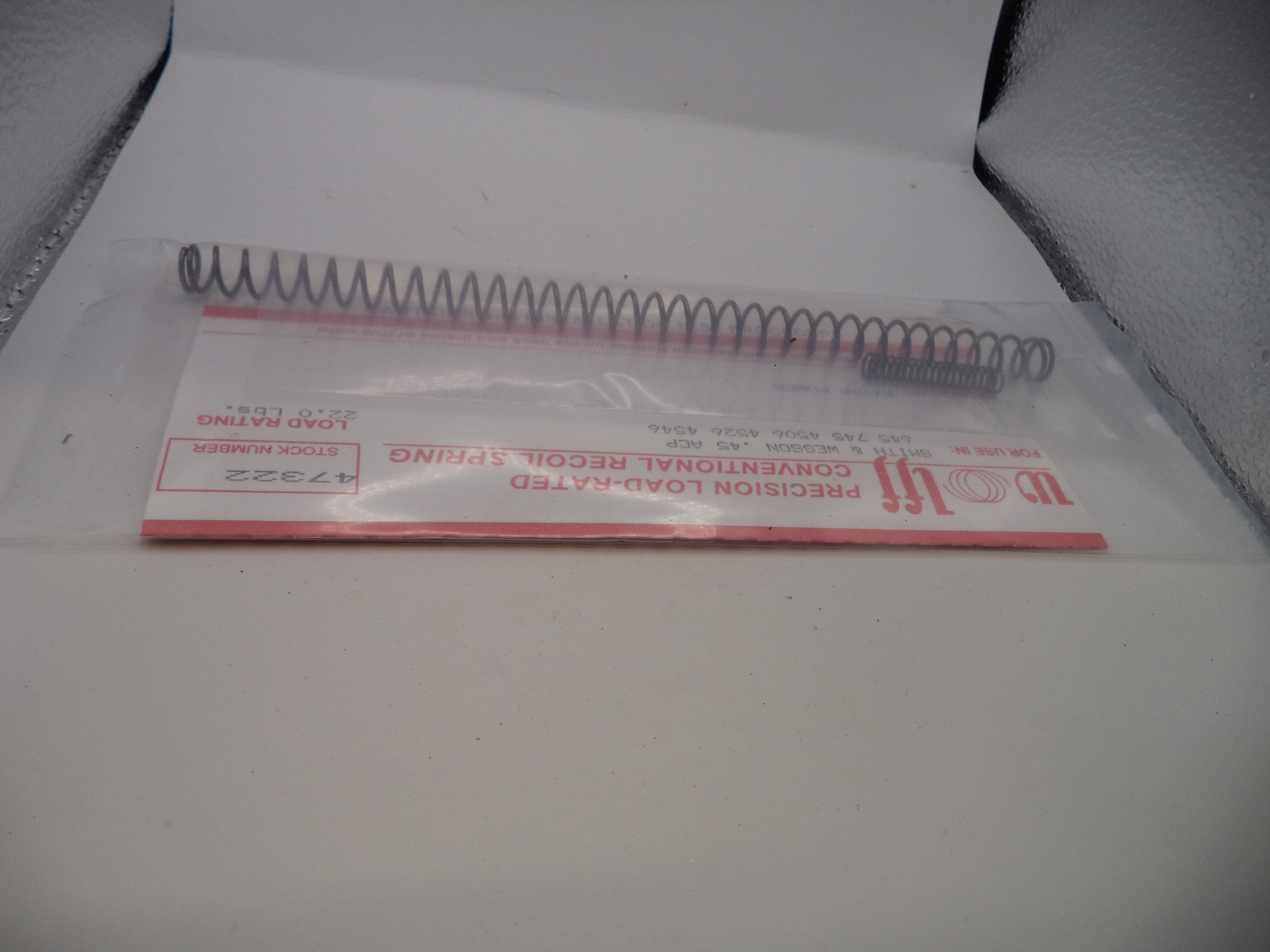 Wolff Extra Power Variable Recoil Spring for S&W 645/4506 .45 ACP - 22 LB | Part 47322